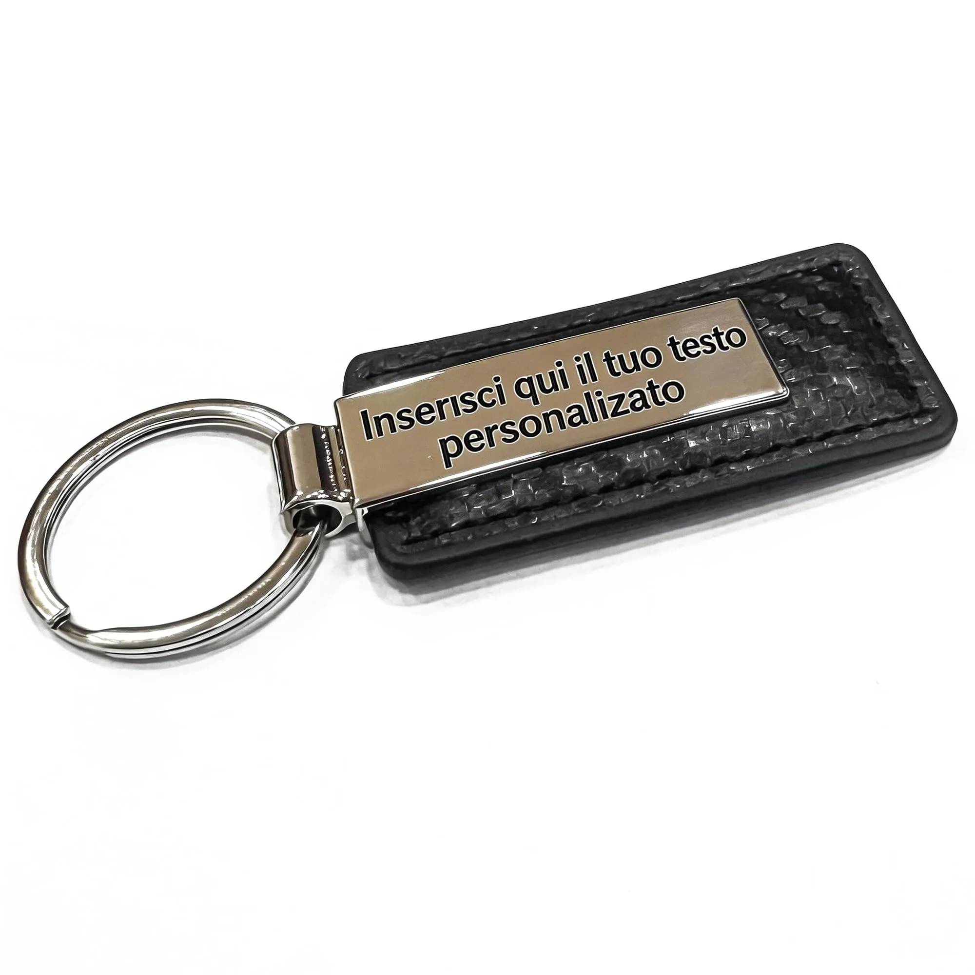 MENKËLL Portachiavi Personalizzato (Nero, Corto) - immagine 1