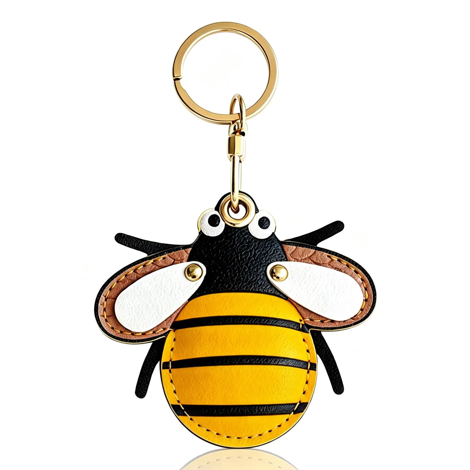 MIRPARVA Portachiavi in Pelle Sintetica PU per AirTag, Custodia Cover - immagine 1