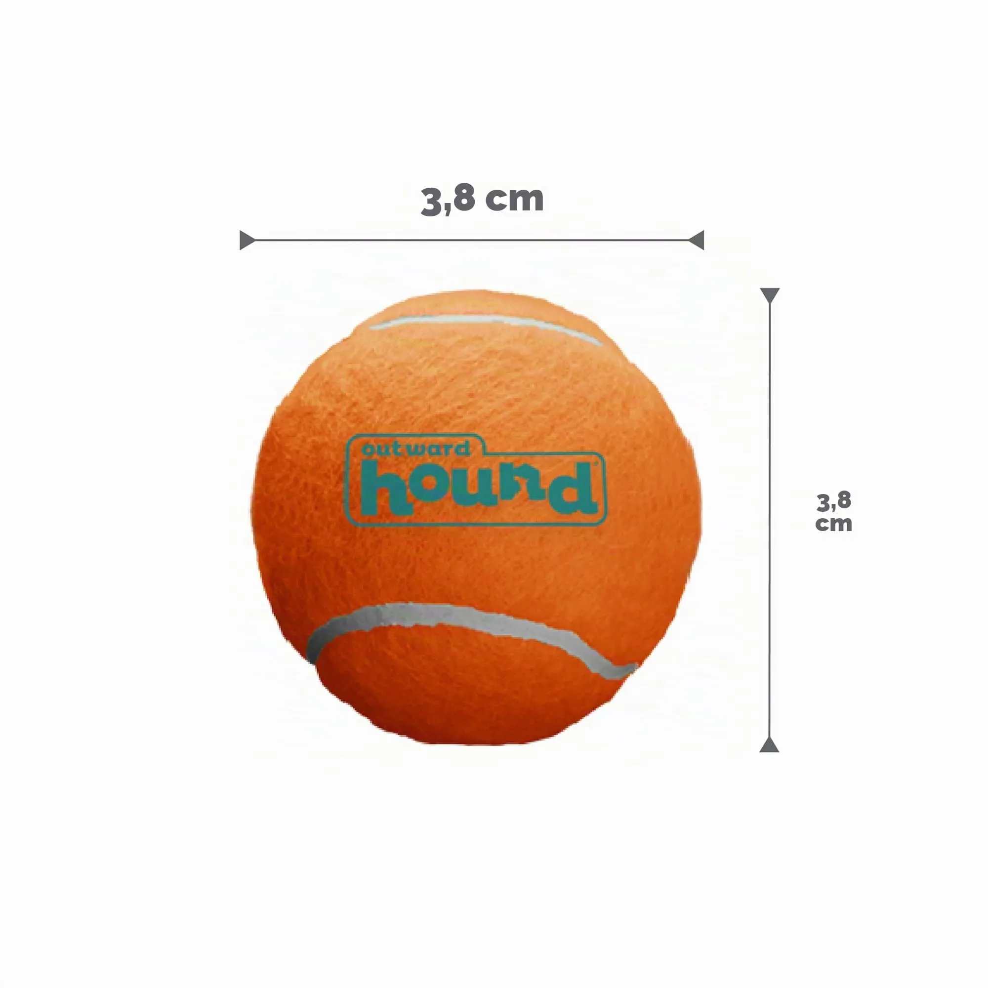 Outward Hound Squeaker Ballz Gioco da riporto per cani, palline con suono, XS, 4 pezzi - immagine 6