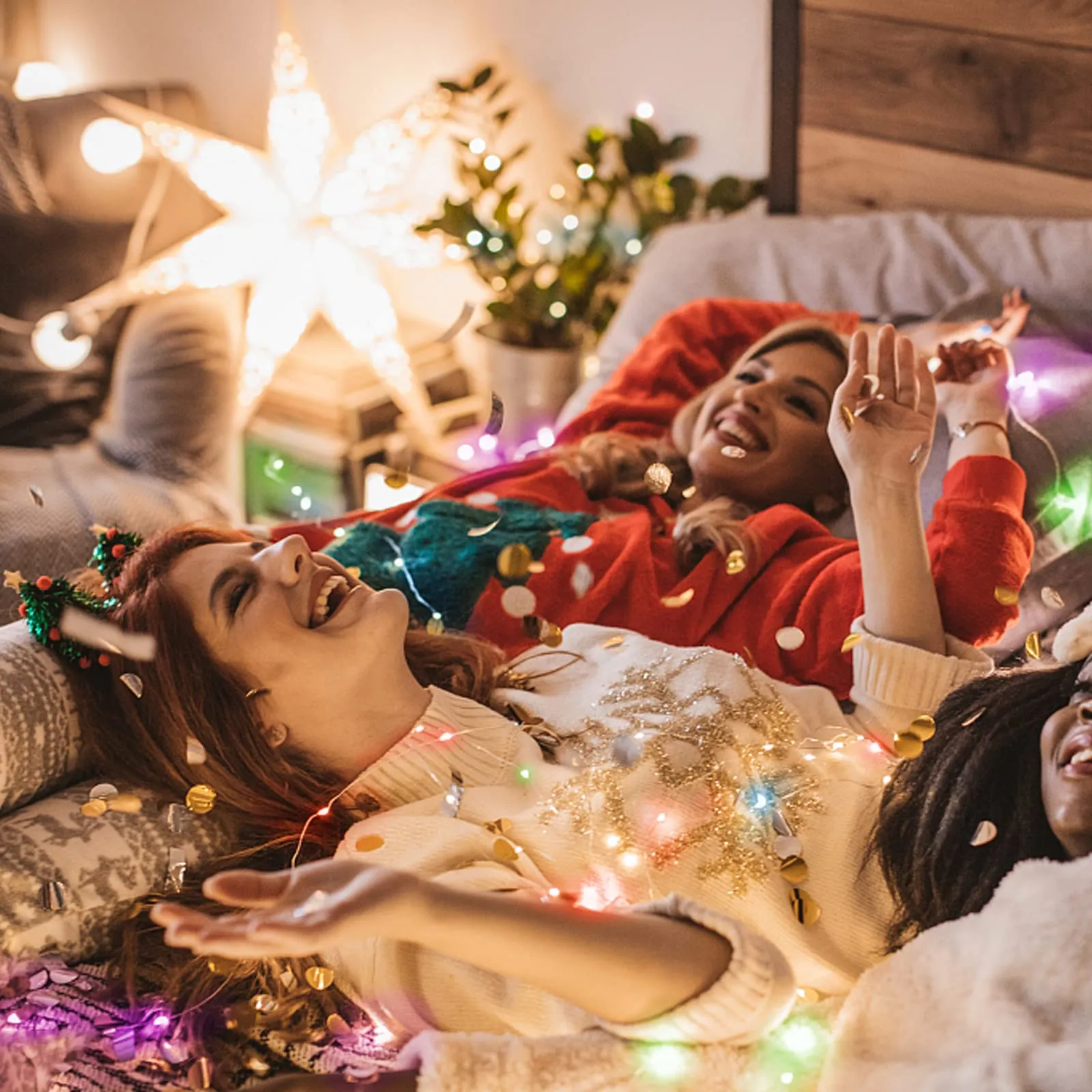 Jsdoin Lucine LED Decorative a Batteria, 5m 50 LED Filo Luci Natale, Multicolore, Confezione da 2 pezzi - immagine 5