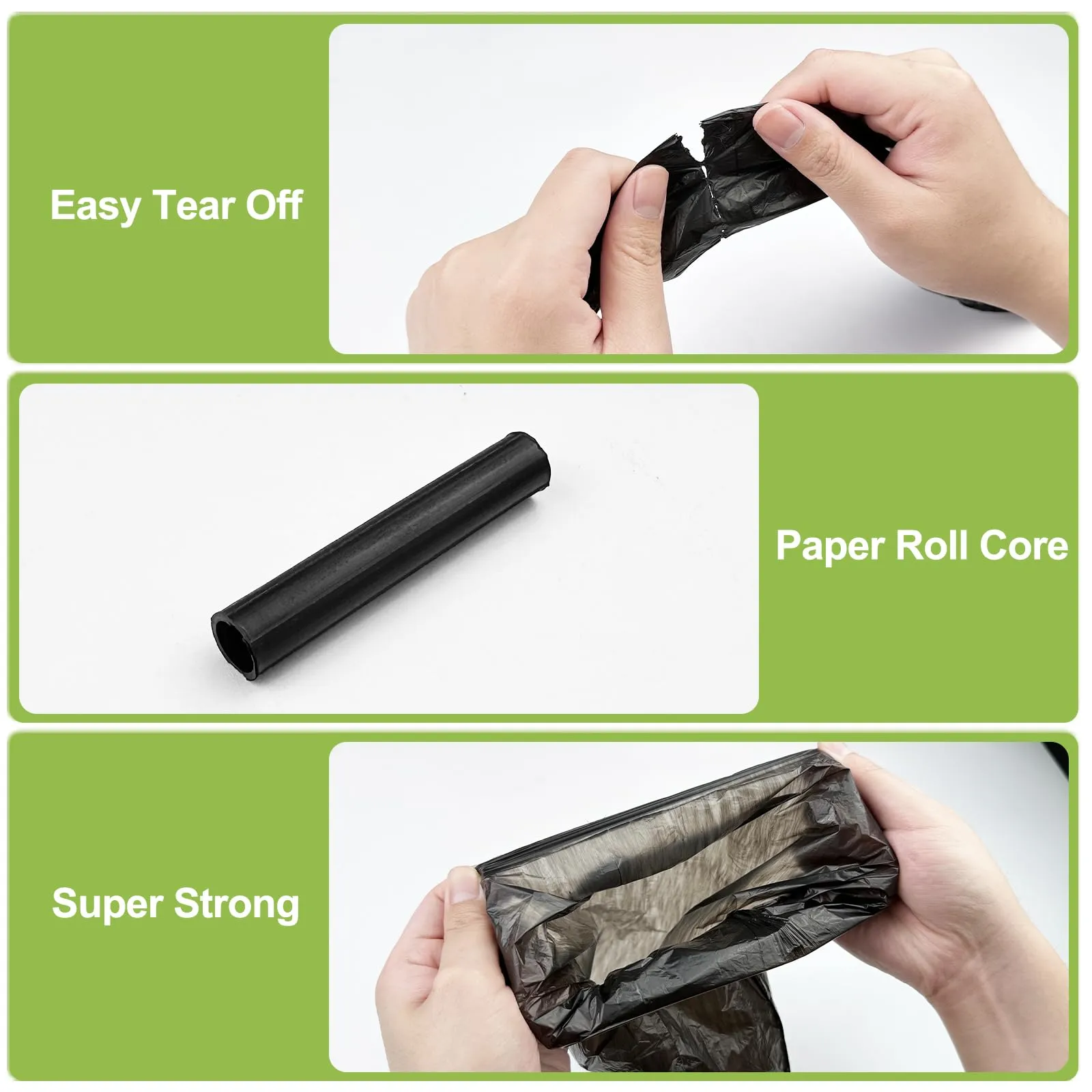 WinGluge Sacchetti per Cacca di Cane, 675 pezzi (45 Rotoli), Nero, 30x22.5cm - immagine 3