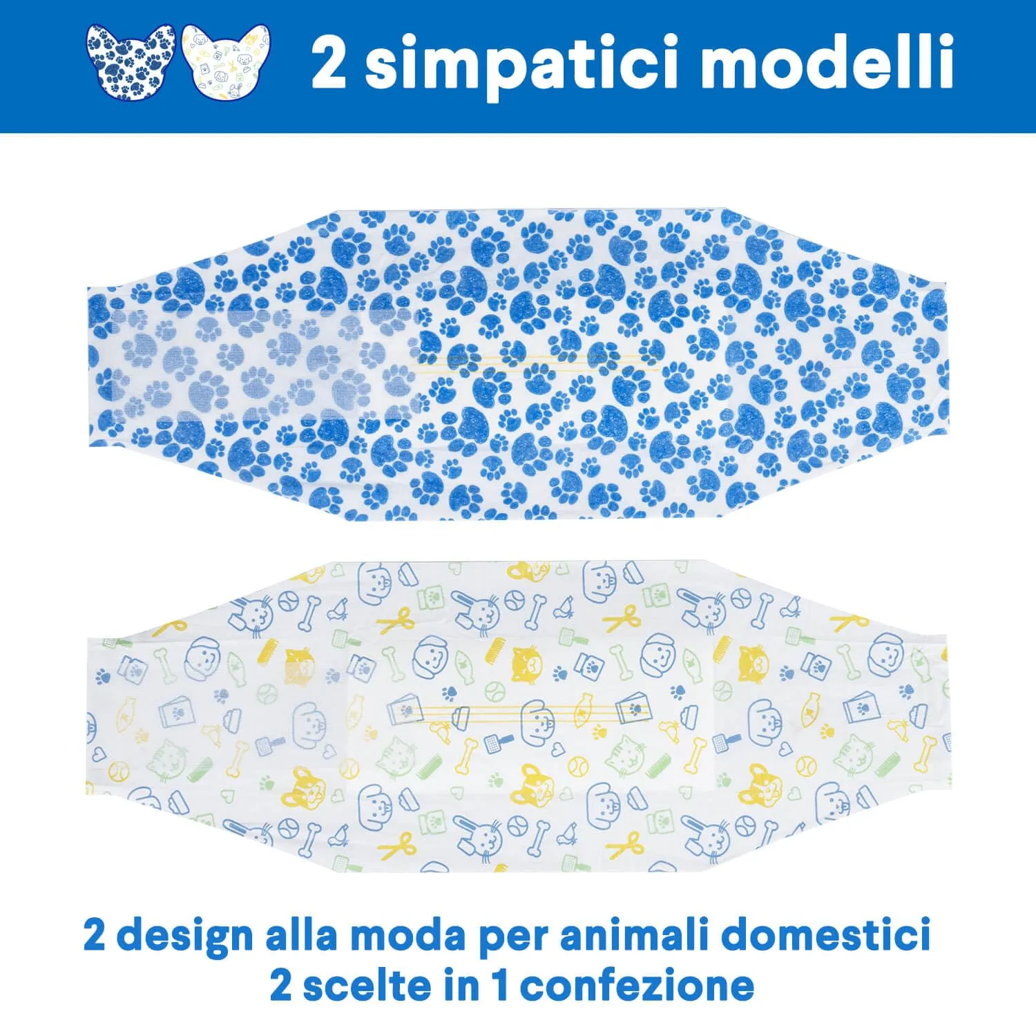 Dono Pannolini per cani maschi, 20 pezzi, super assorbenti, taglia M - immagine 2