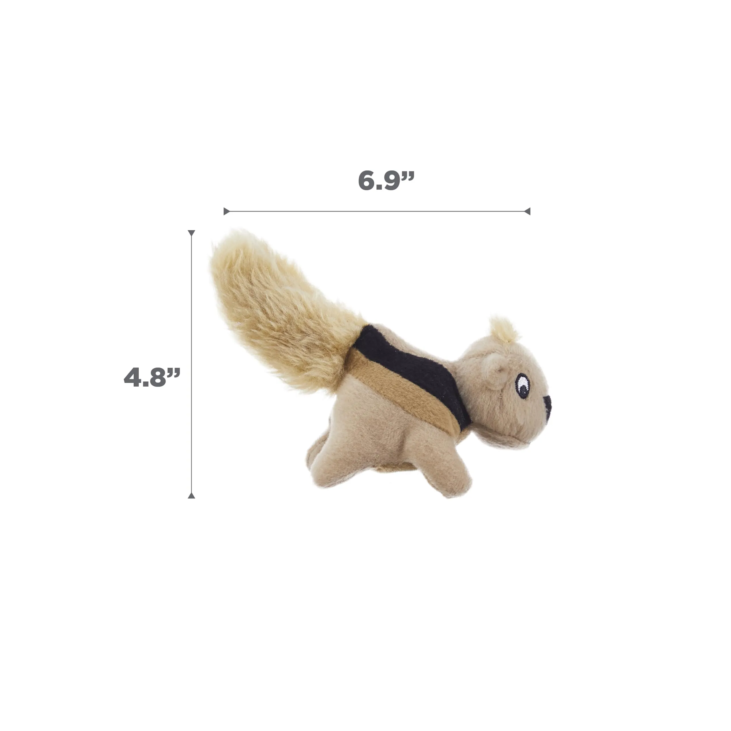 Outward Hound Squeakin' Squirrels Replacement Plush Dog Toys, 3 Pieces - immagine 6