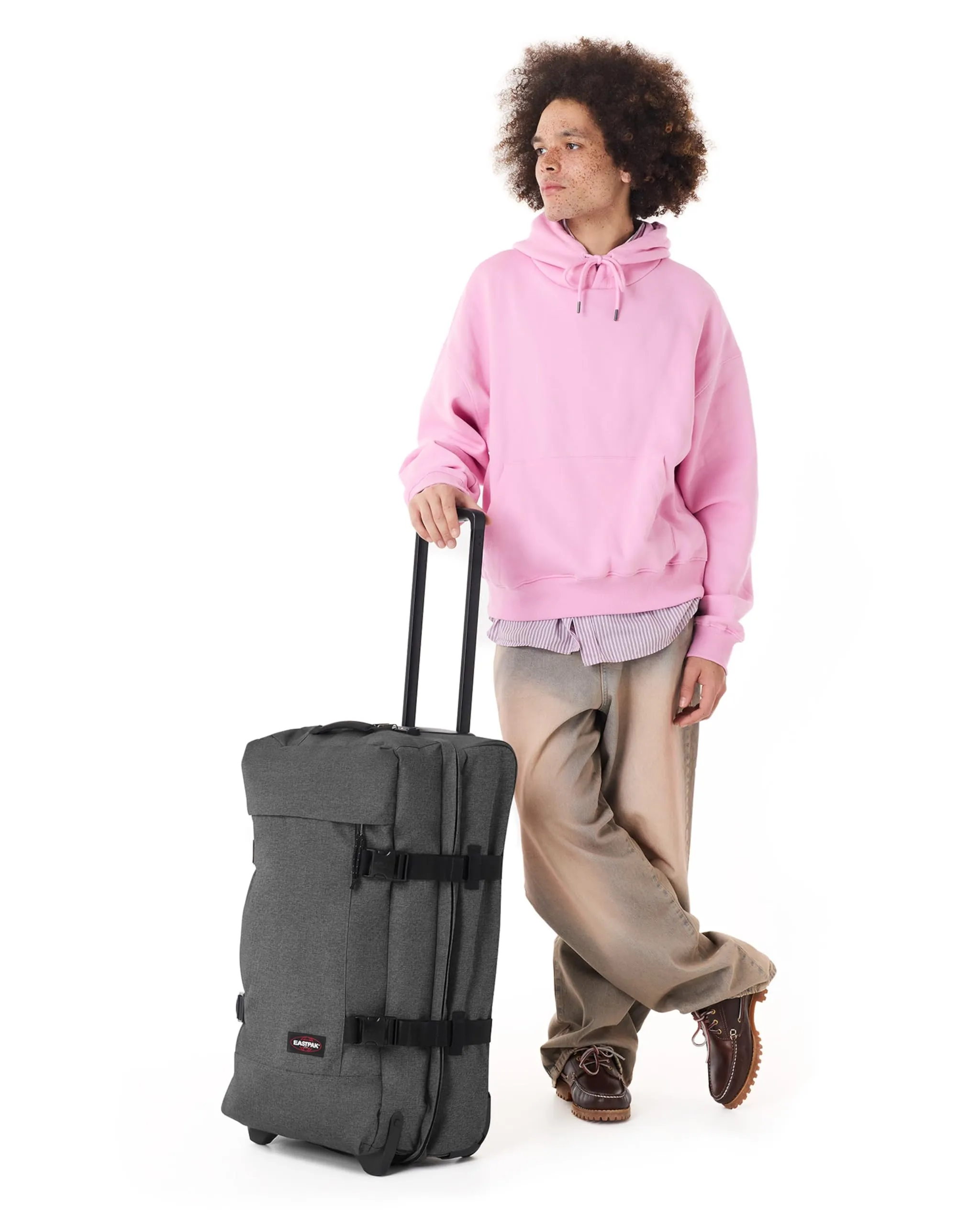 Eastpak Tranverz M Valigia Media 78L - Black Denim - immagine 2