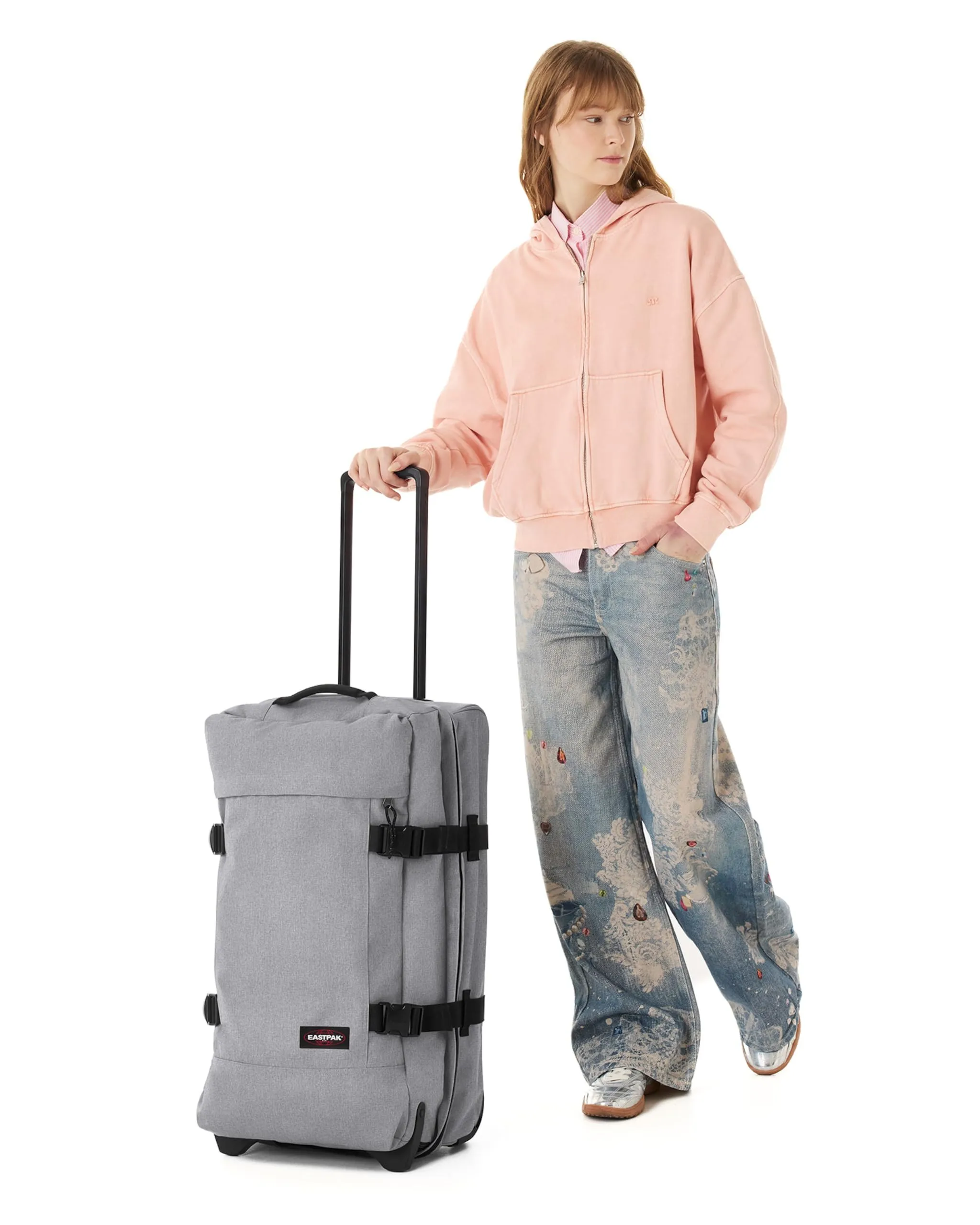 Eastpak Tranverz M Valigia Media 78L, Sunday Grey - immagine 2