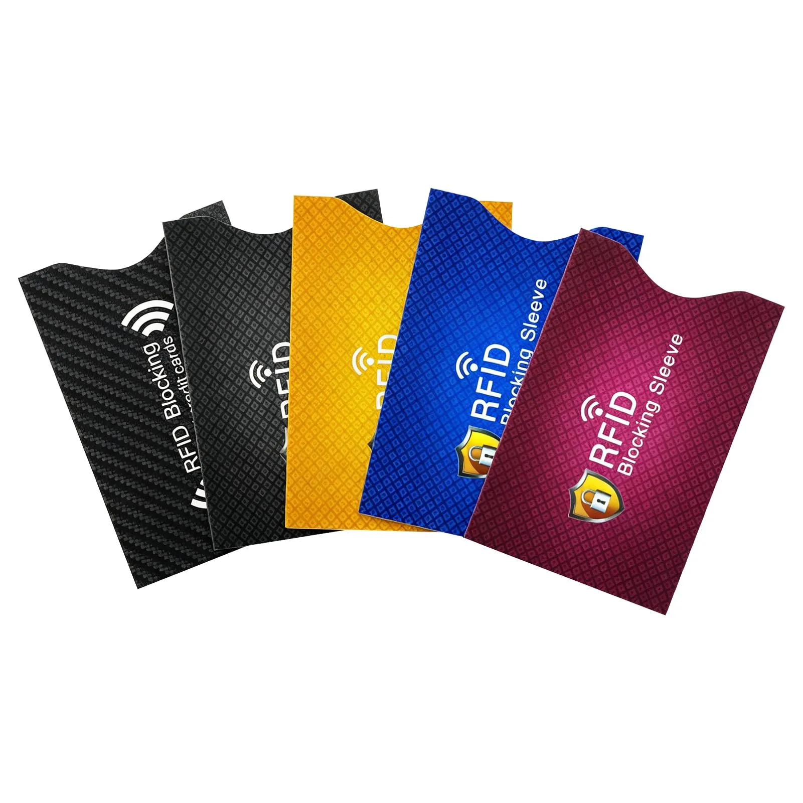 SZCXDKJ Custodie con blocco RFID e NFC, Certificazione TÜV, Confezione da 5 colori - immagine 1