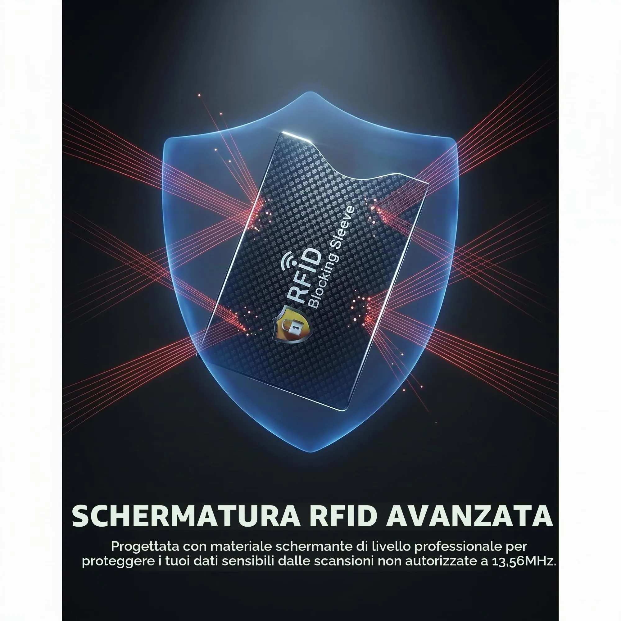 SZCXDKJ Custodie con blocco RFID e NFC, Certificazione TÜV, Confezione da 5 colori - immagine 2