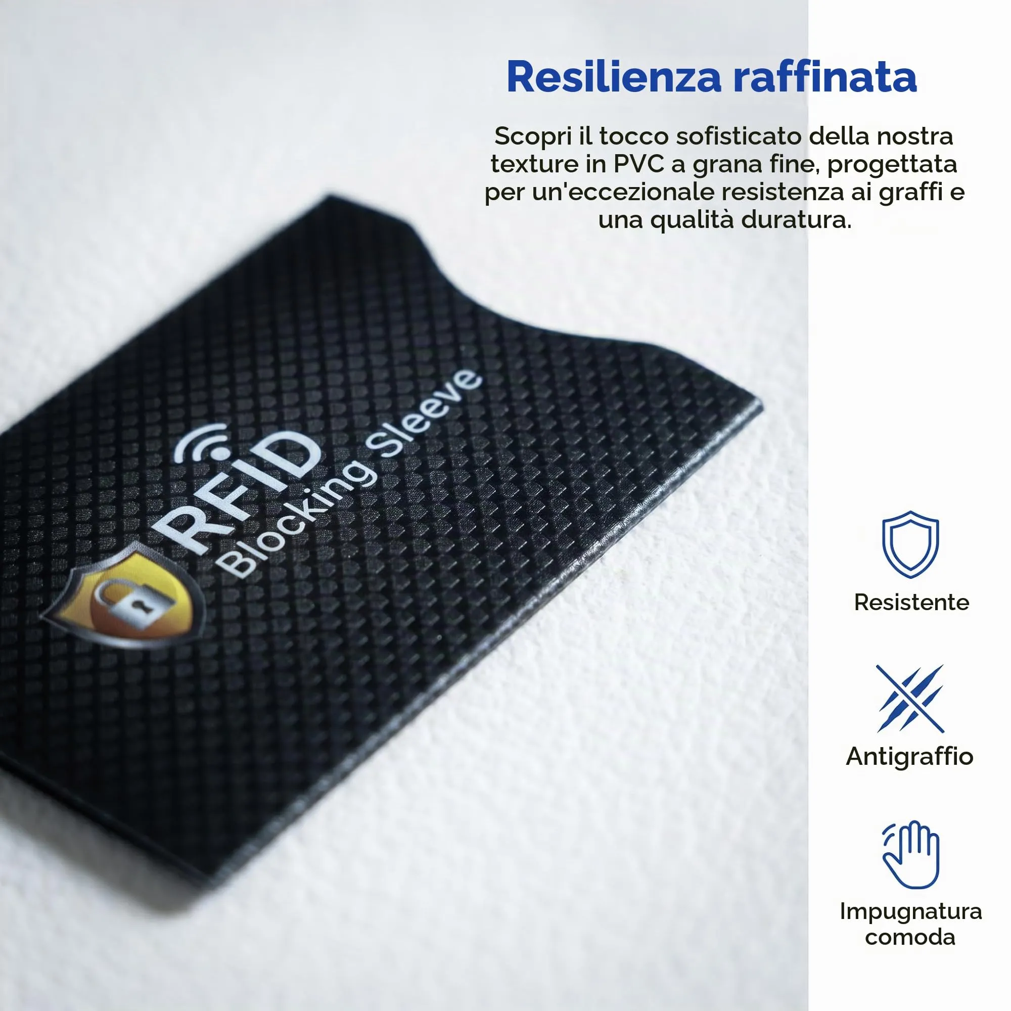 SZCXDKJ Custodie con blocco RFID e NFC, Certificazione TÜV, Confezione da 5 colori - immagine 3