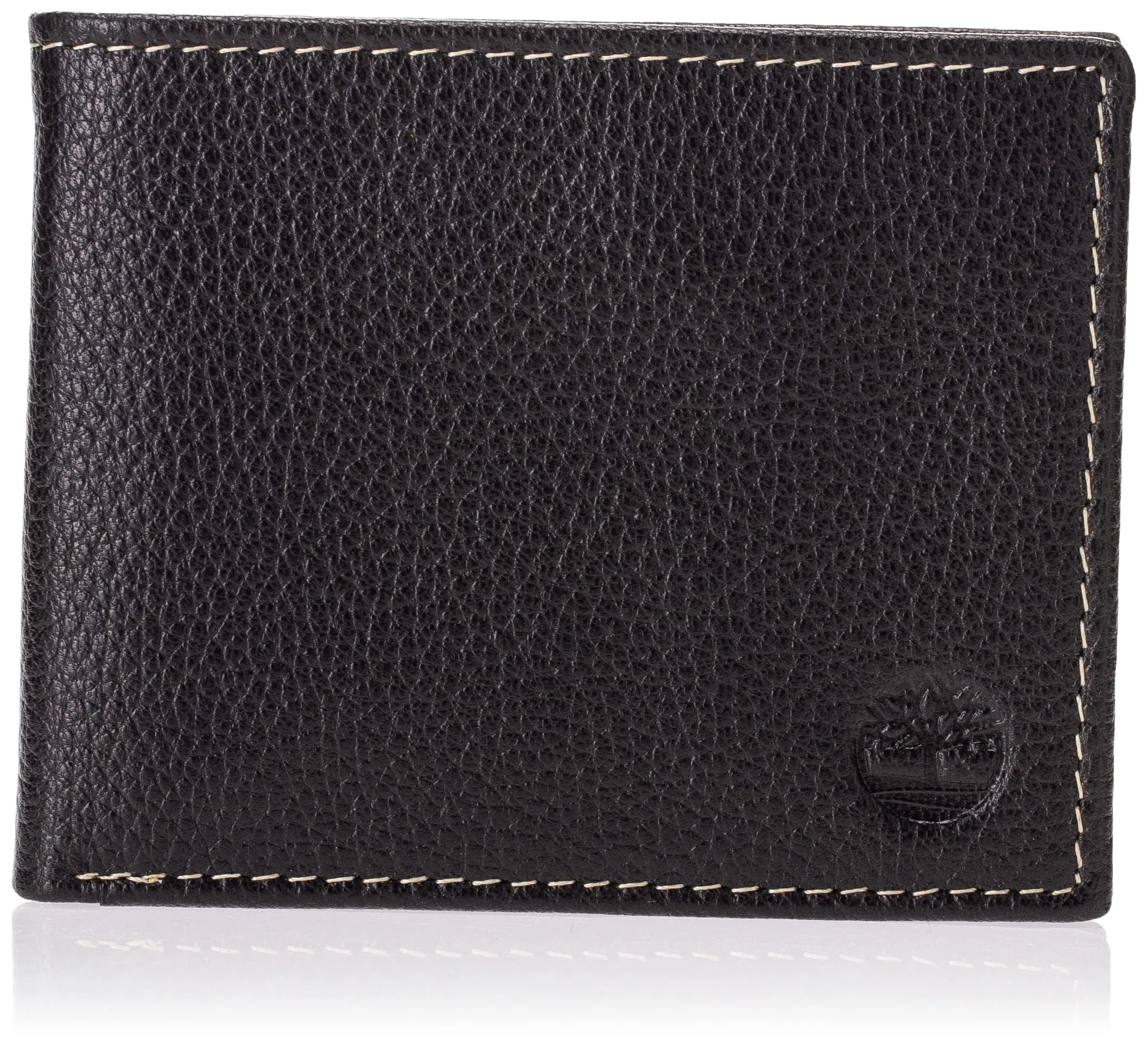 Timberland Uomo Black Pelle Passcase Bifold Portafoglio - immagine 1