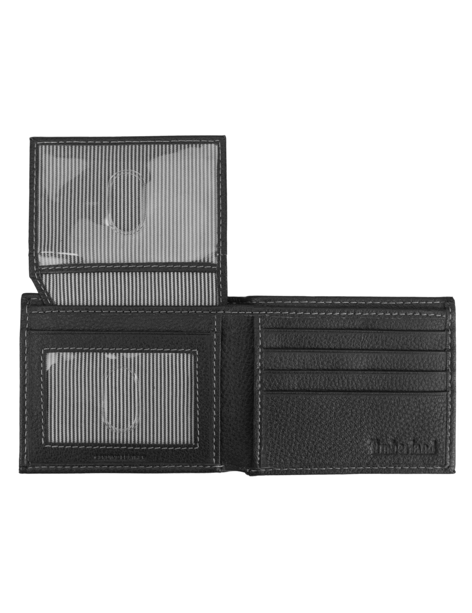 Timberland Uomo Black Pelle Passcase Bifold Portafoglio - immagine 4