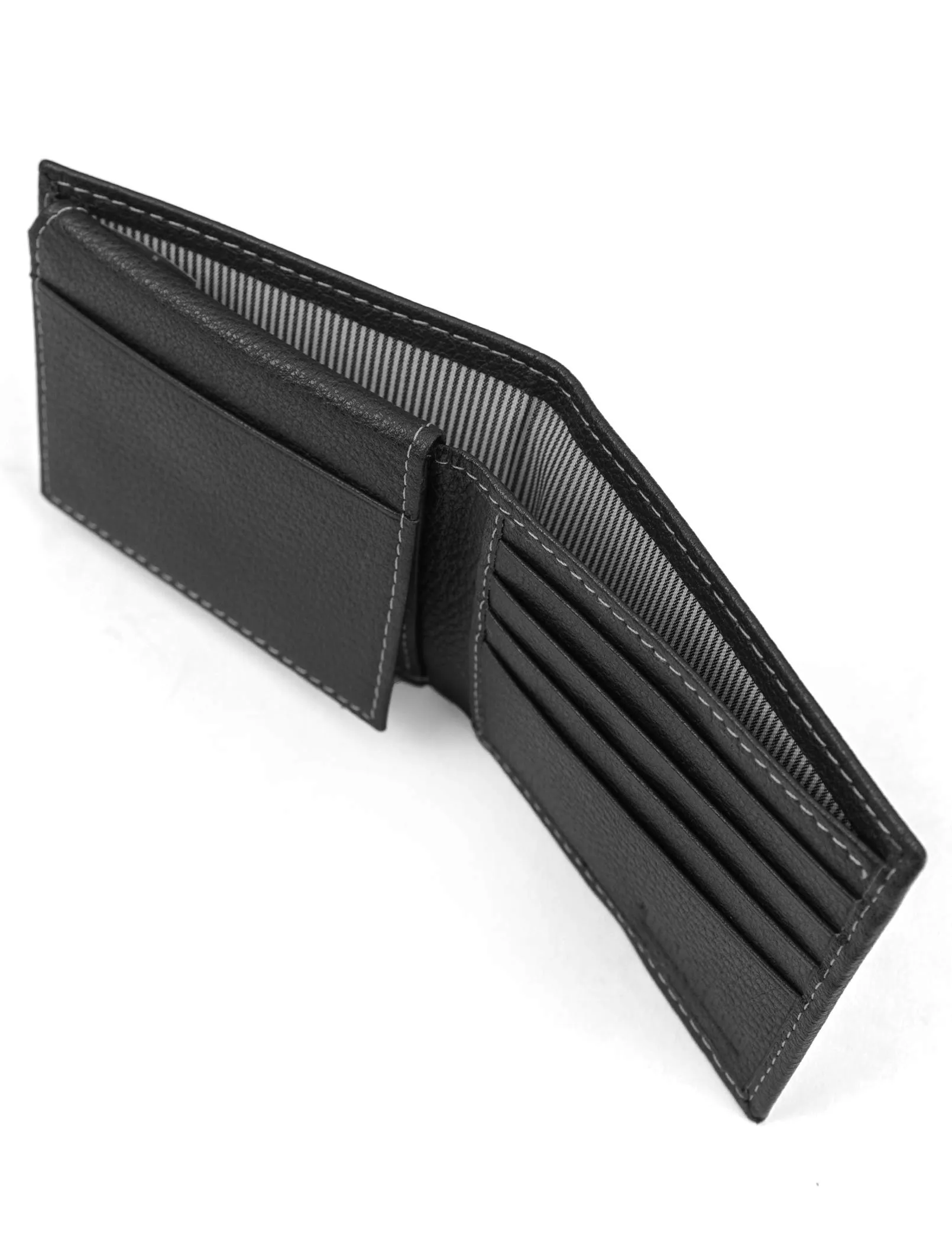 Timberland Uomo Black Pelle Passcase Bifold Portafoglio - immagine 6