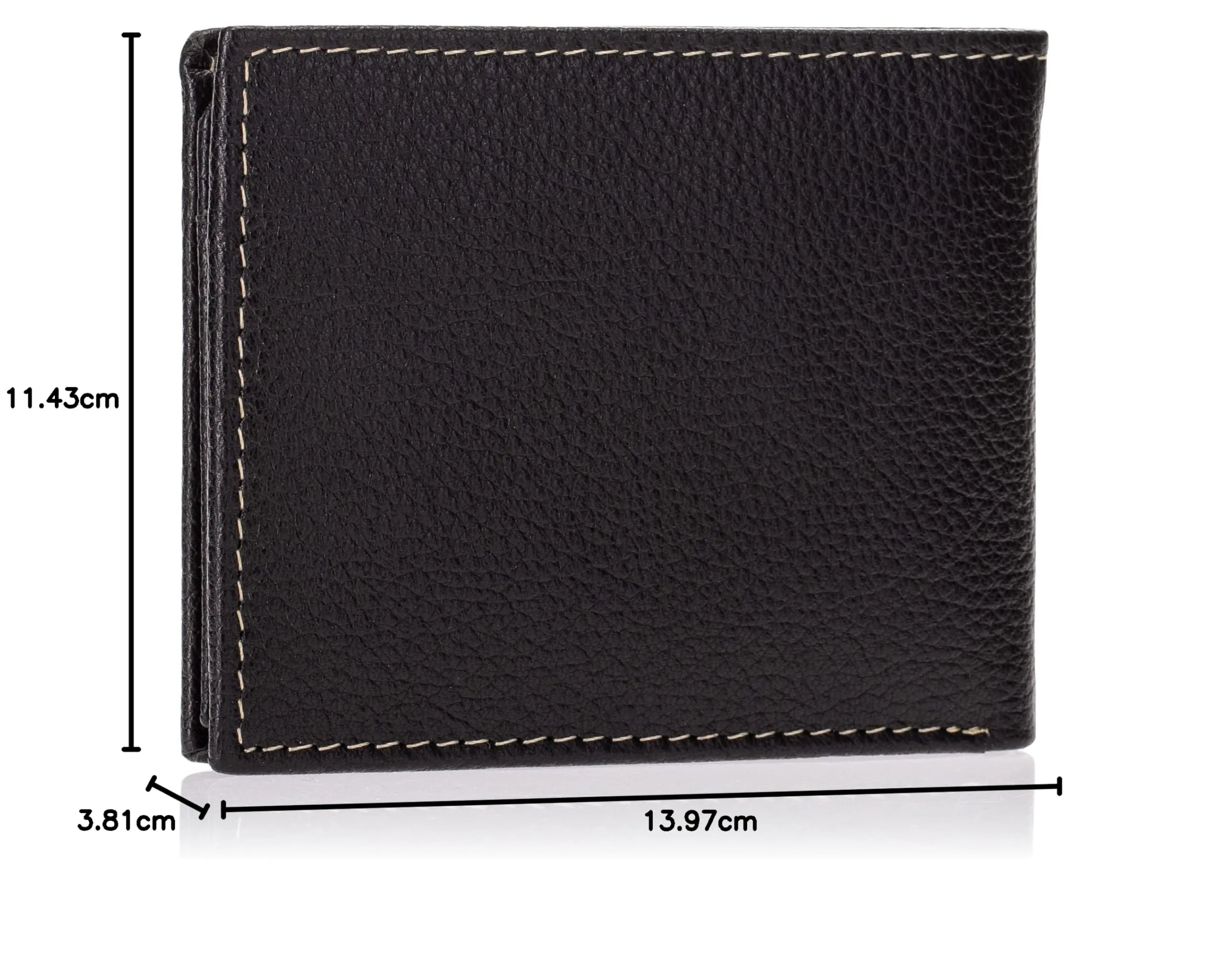 Timberland Uomo Black Pelle Passcase Bifold Portafoglio - immagine 8