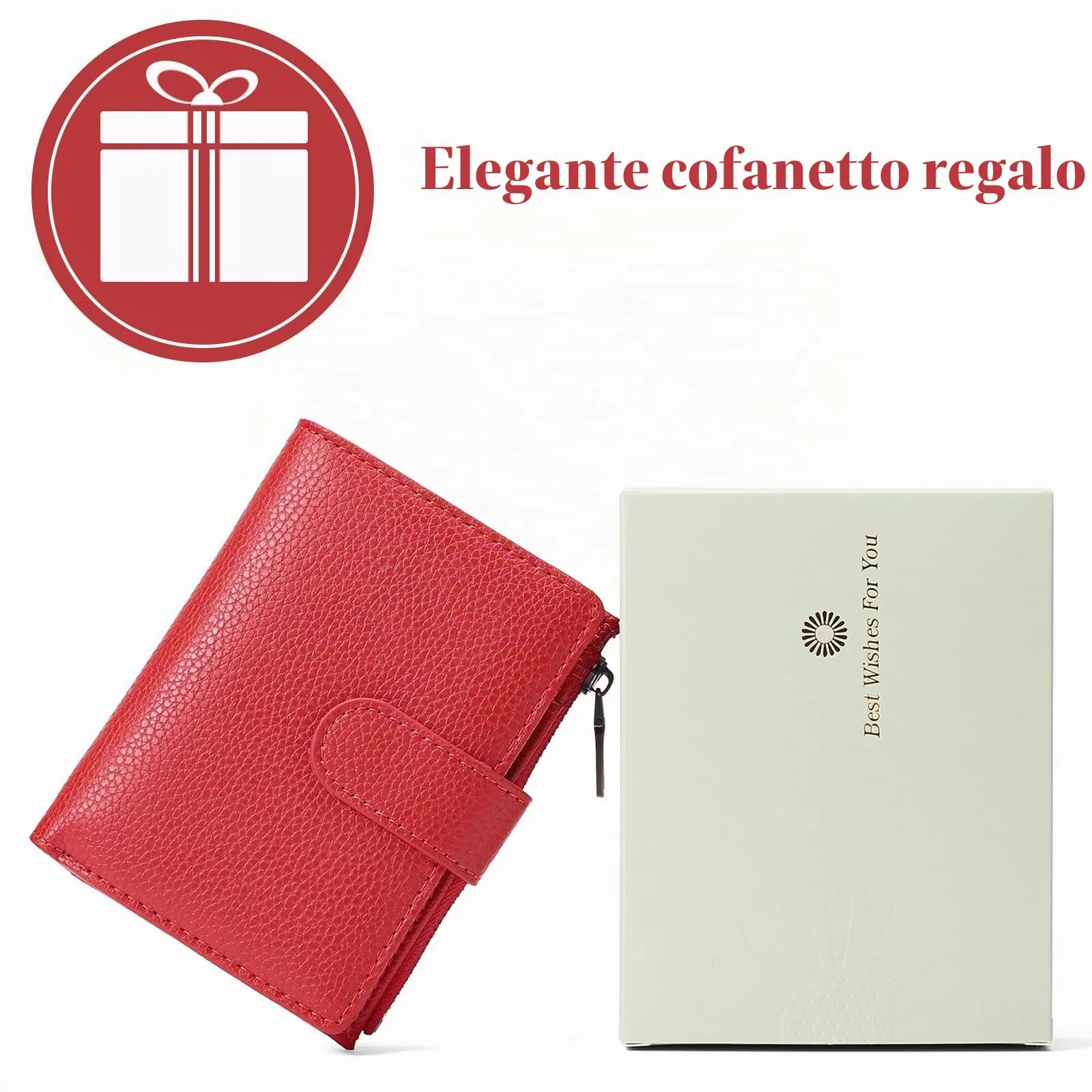 GAEKEAO Portafoglio Donna Piccolo con Protezione RFID e Cerniera - immagine 8