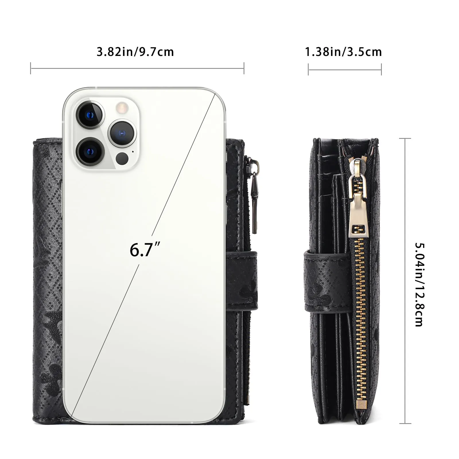 GAEKEAO Portafoglio Donna Piccolo in Pelle PU con Protezione RFID, Porta Carte di Credito e Portamonete con Cerniera - immagine 6