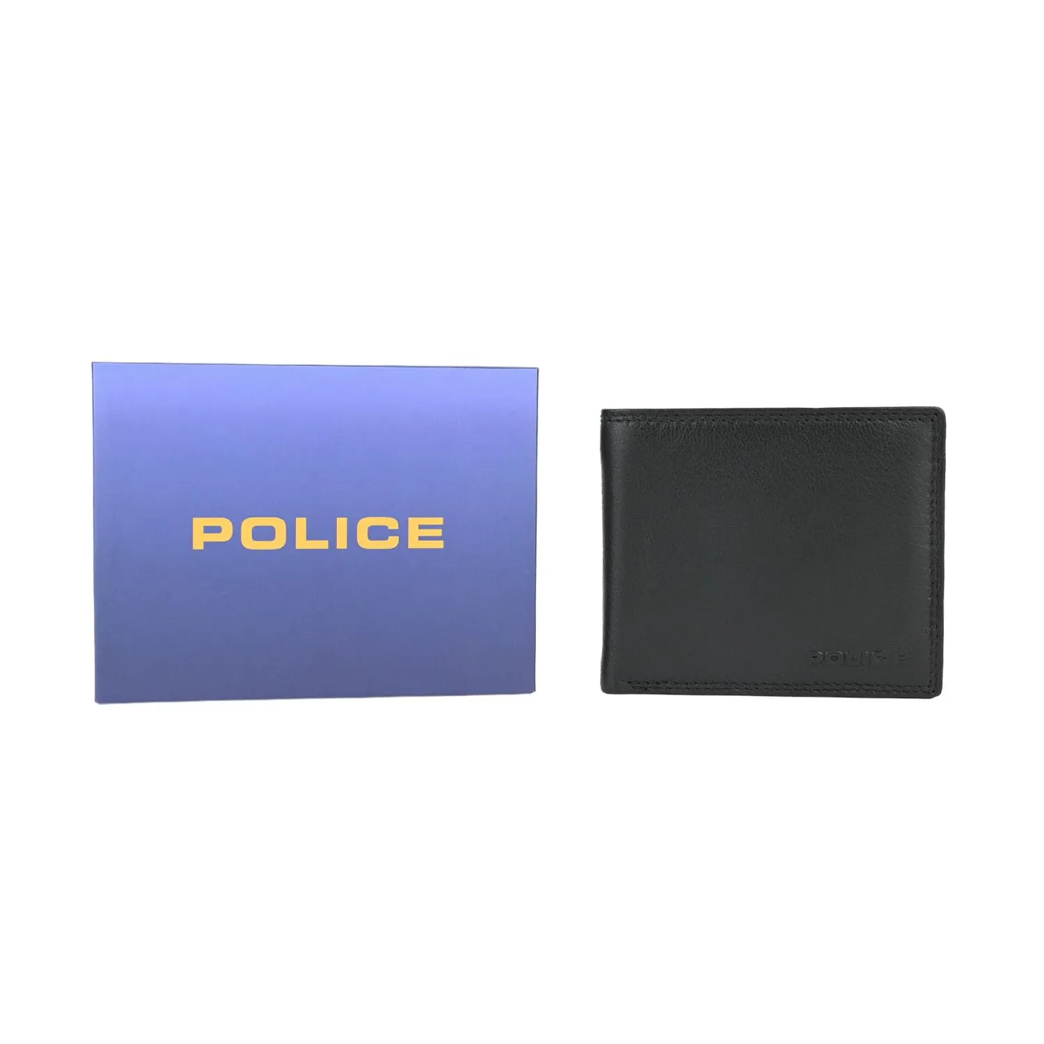 Police Portafoglio Uomo Bifold in Vera Pelle Nero con Portamonete RFID - immagine 5