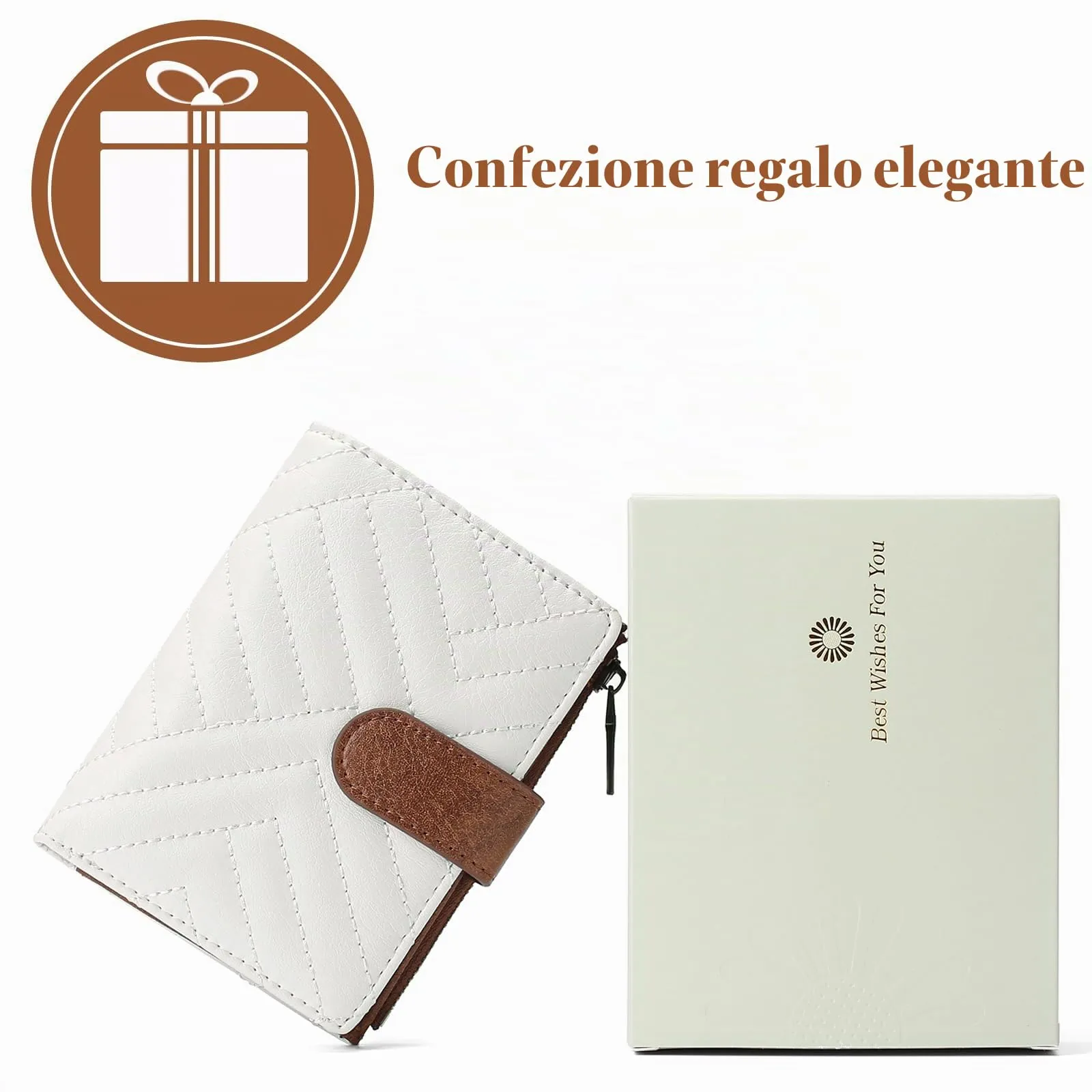 GAEKEAO Portafoglio Donna Piccolo con Protezione RFID e Cerniera - immagine 7