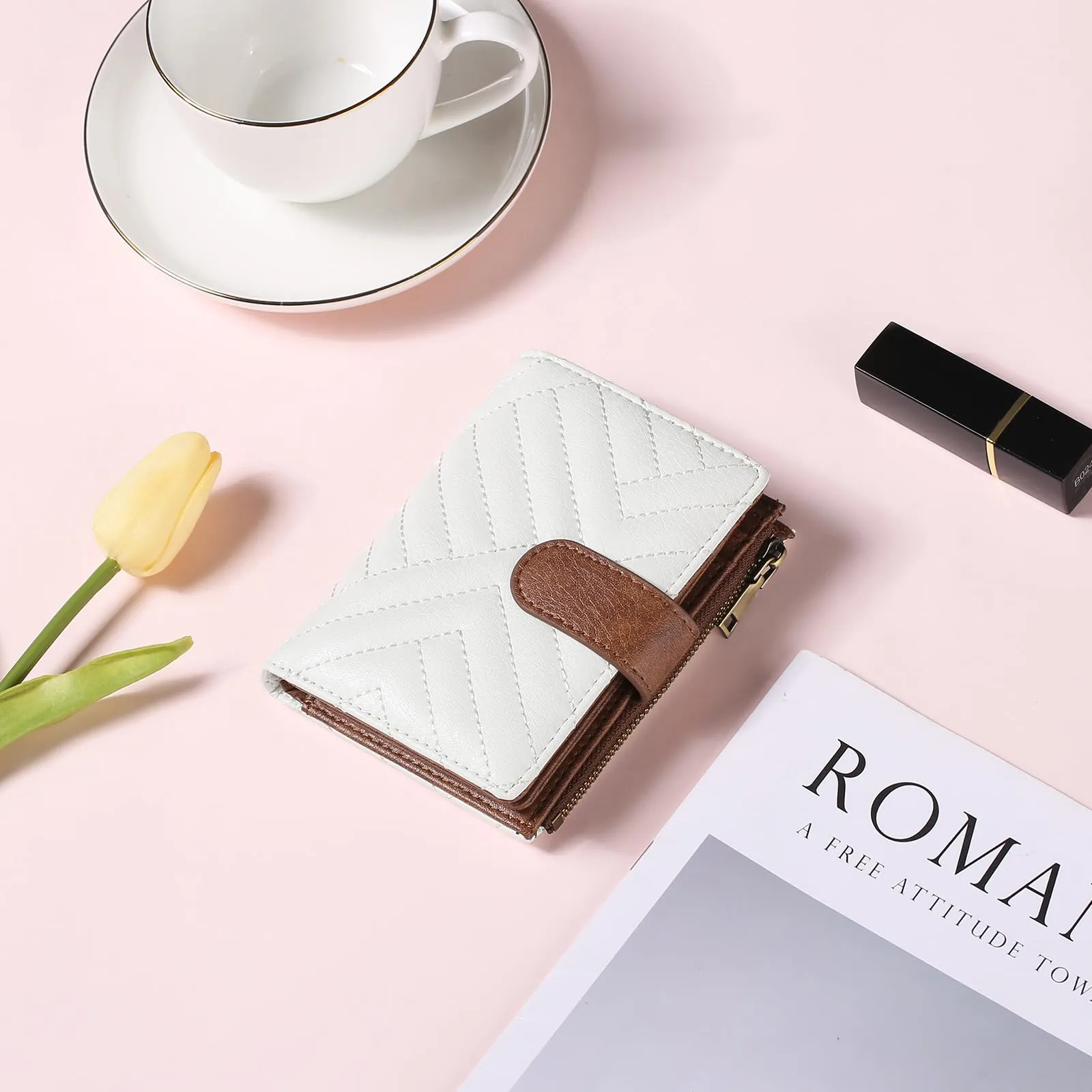GAEKEAO Portafoglio Donna Piccolo con Protezione RFID e Cerniera - immagine 8