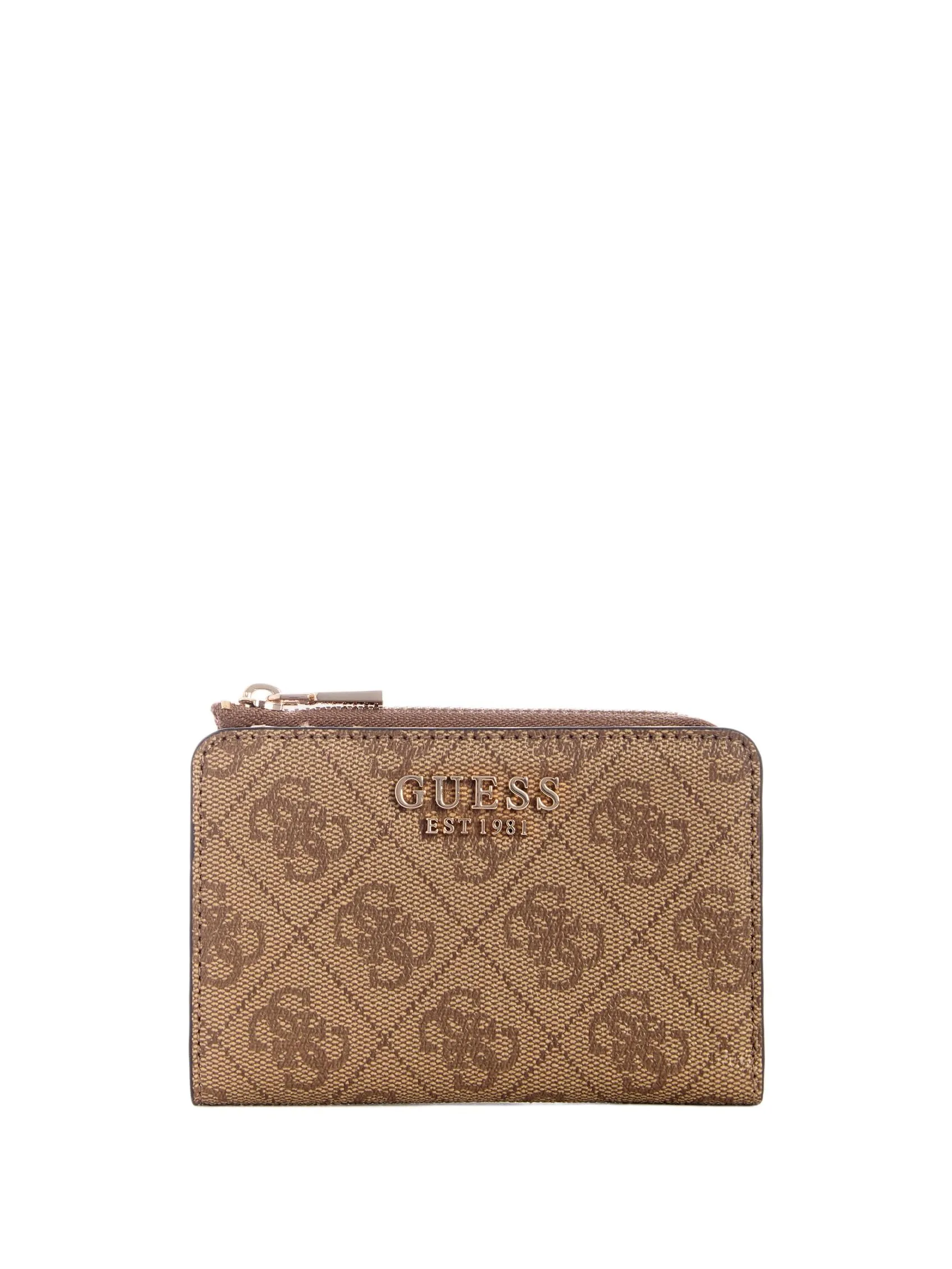 Guess Portafoglio da Donna Laurel II con Cerniera, Logo Latte - immagine 1