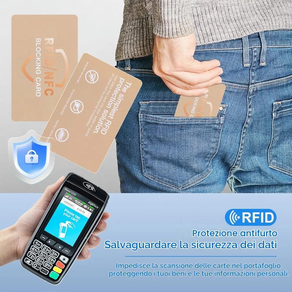 DiULi Supporto Carte RFID, 6 Pezzi Custodie Blocco RFID Ultra Sottile - immagine 7