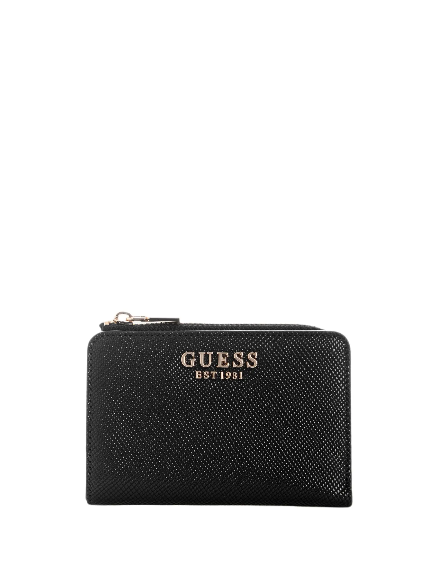 Guess Laurel II Porta Carte di Credito con Cerniera Donna Nero Taglia Unica - immagine 1