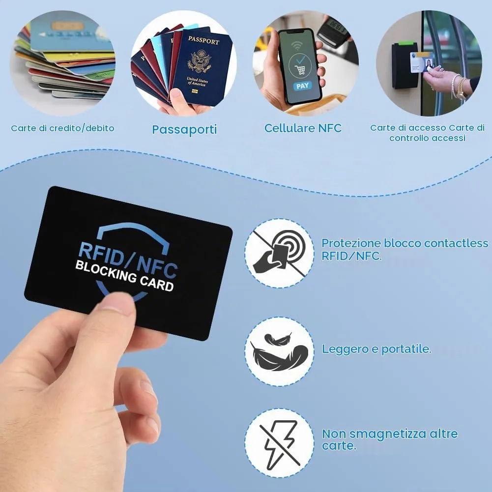 DiULi Supporto Carte RFID, 6 Pezzi Custodie Blocco RFID Ultra Sottile - immagine 5