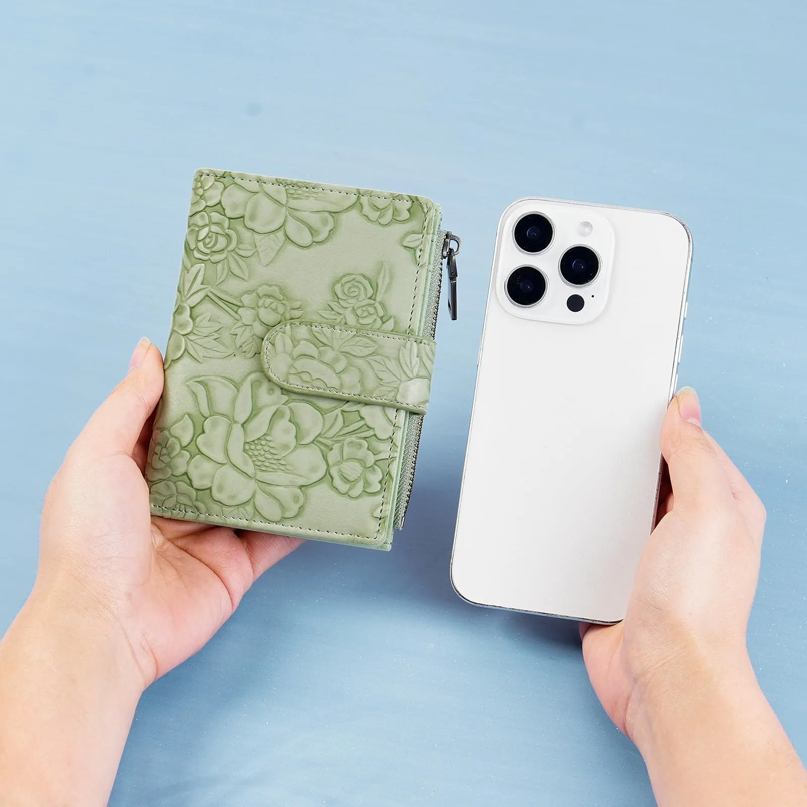 GAEKEAO Portafoglio Donna Piccolo in Pelle con Blocco RFID, Portamonete con Tasca con Cerniera e Scomparti per Carte - immagine 6