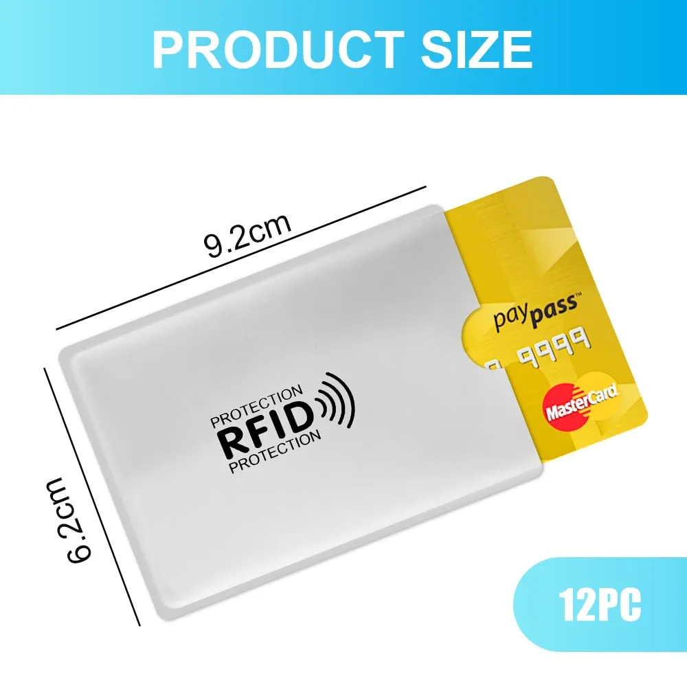 DiULi Porta carte RFID e NFC anti-furto, 12 pezzi - immagine 2