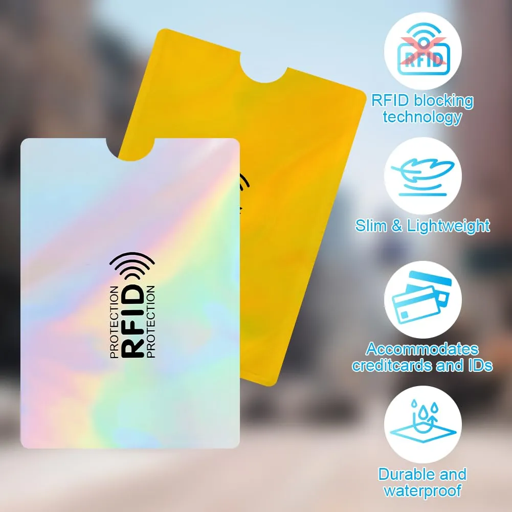 DiULi Porta carte RFID e NFC anti-furto, 12 pezzi - immagine 5
