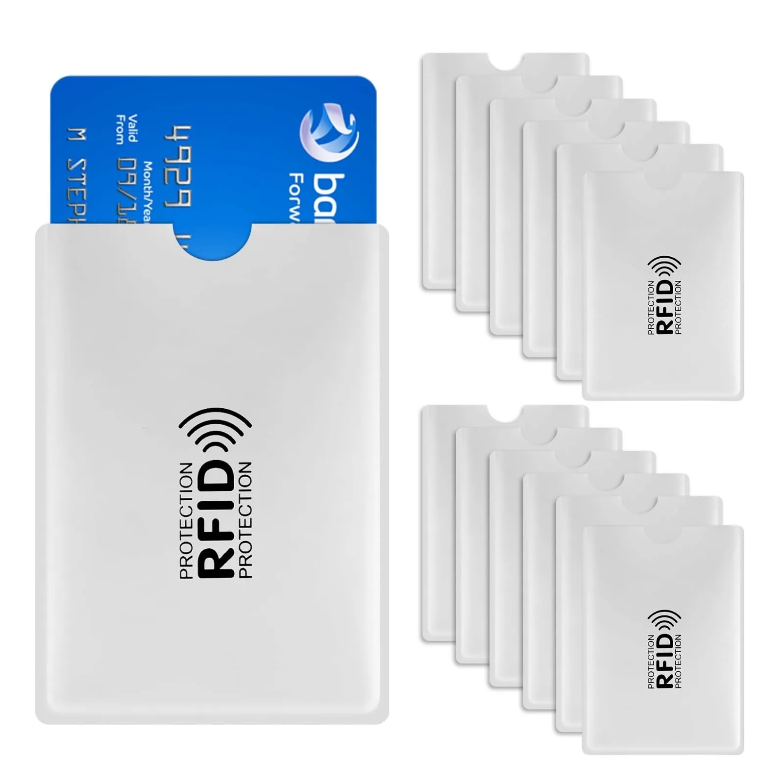 DiULi Porta carte RFID e NFC anti-furto, 12 pezzi - immagine 8