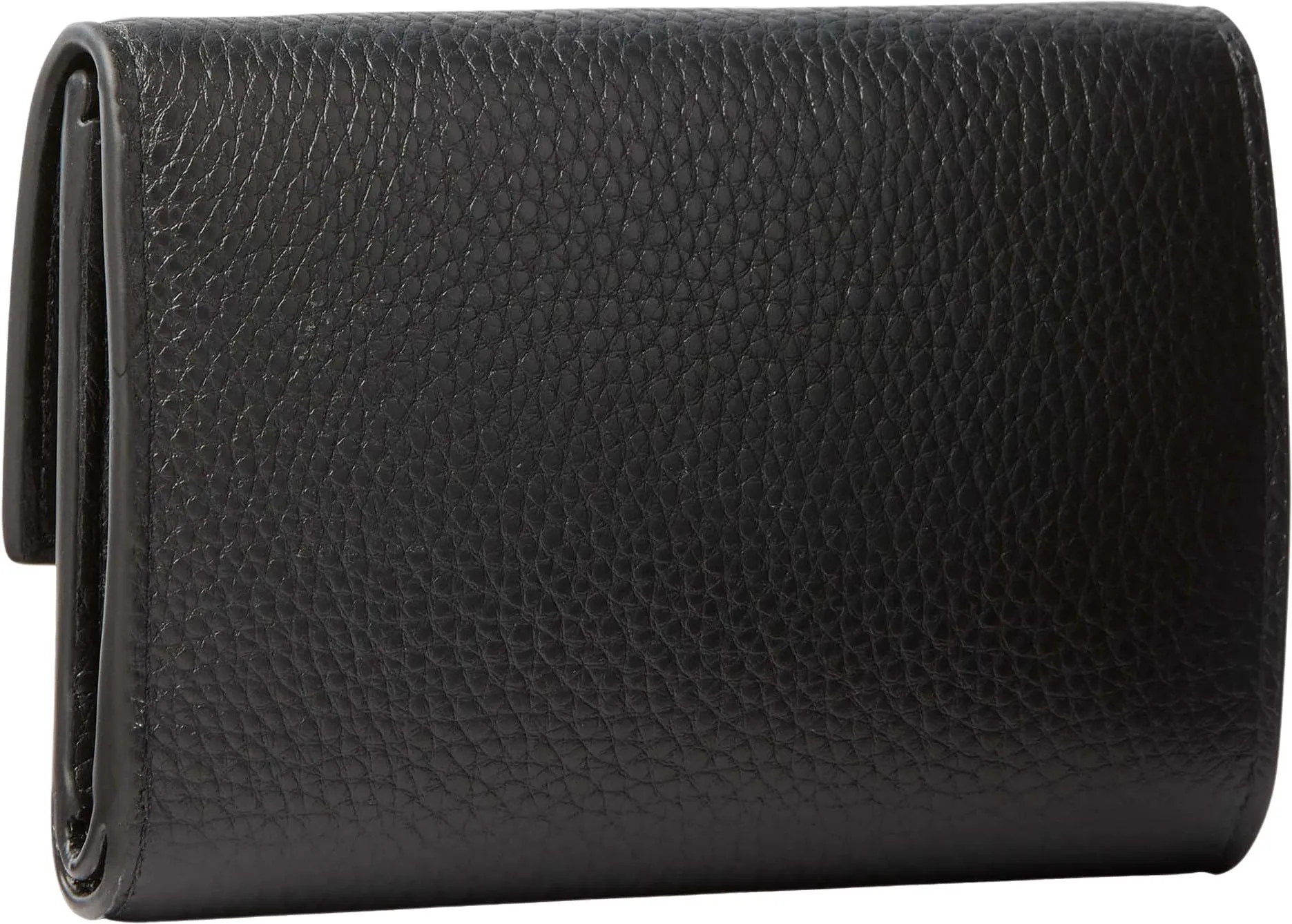 Calvin Klein Donna Round Pebble Trifold Portafoglio in Pelle, Nero - immagine 2