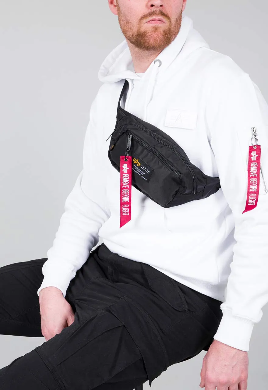 Alpha Industries Crew Waist Bag - Black, One Size - immagine 3
