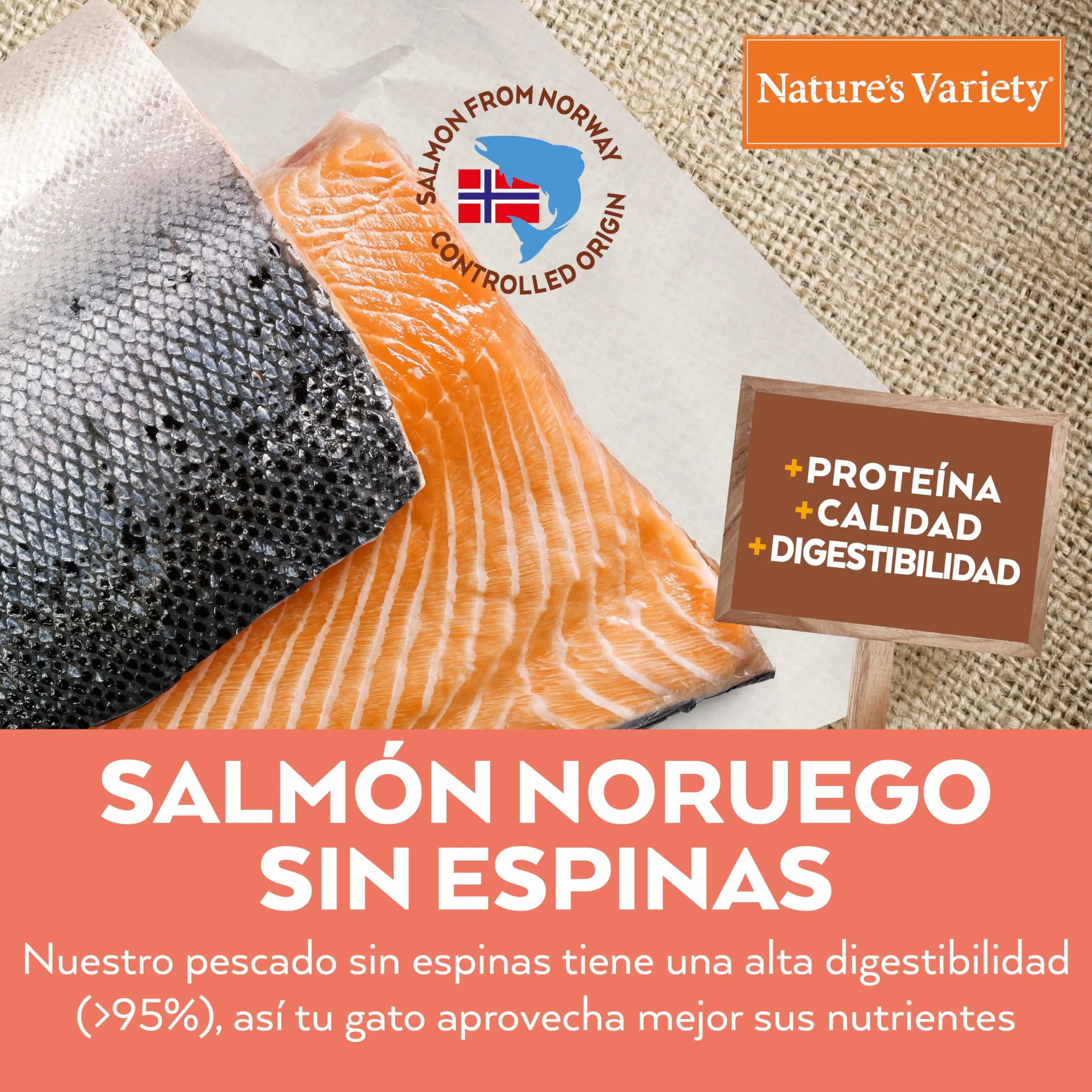 Nature's Variety Selected Cibo per Gatti Sterilizzati con Salmone Norvegese 7 kg - immagine 6