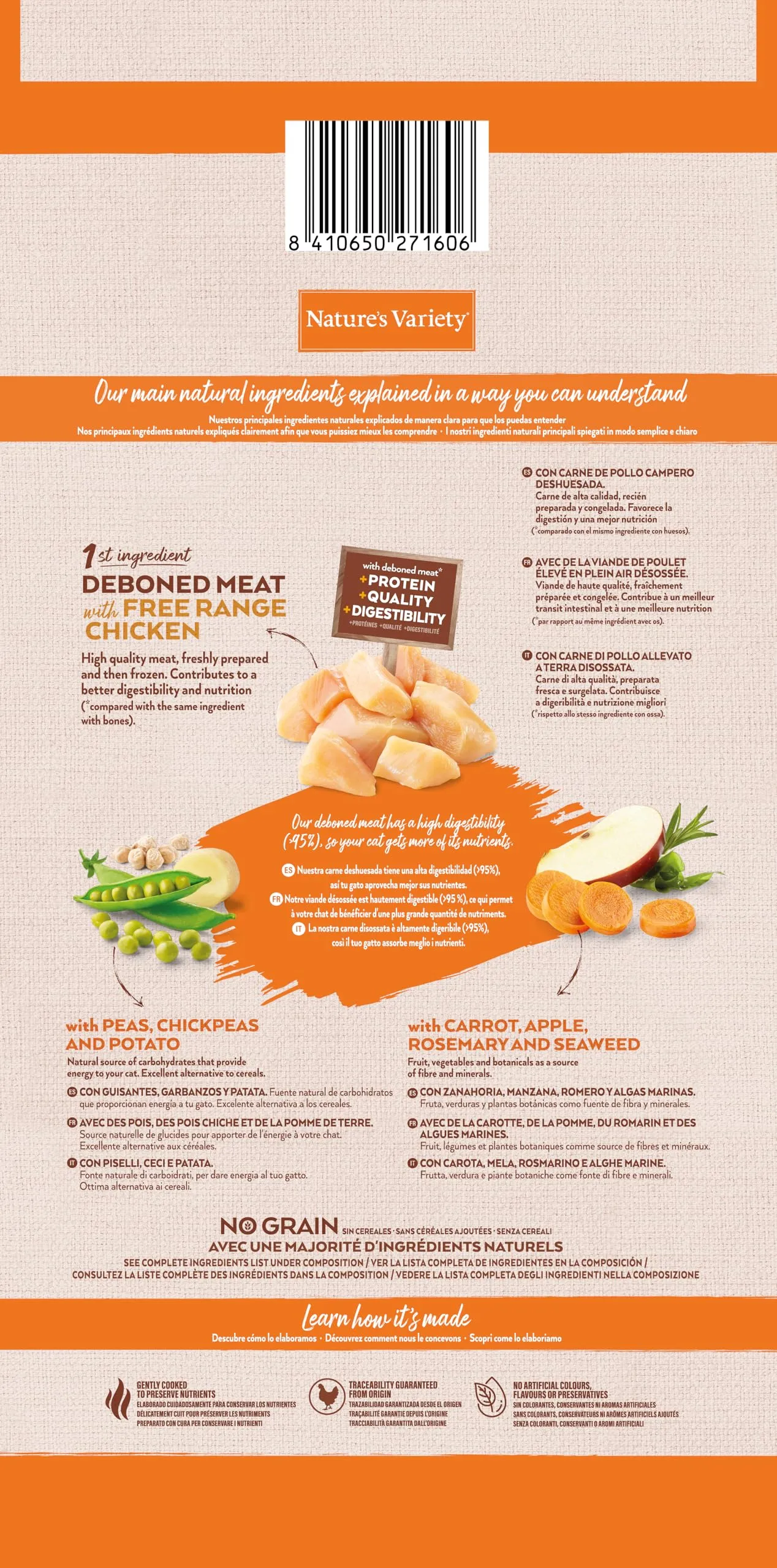Nature's Variety Selected Cibo per Gatti Sterilizzati con Pollo Allevato a Terra Disossato 7 kg - immagine 3