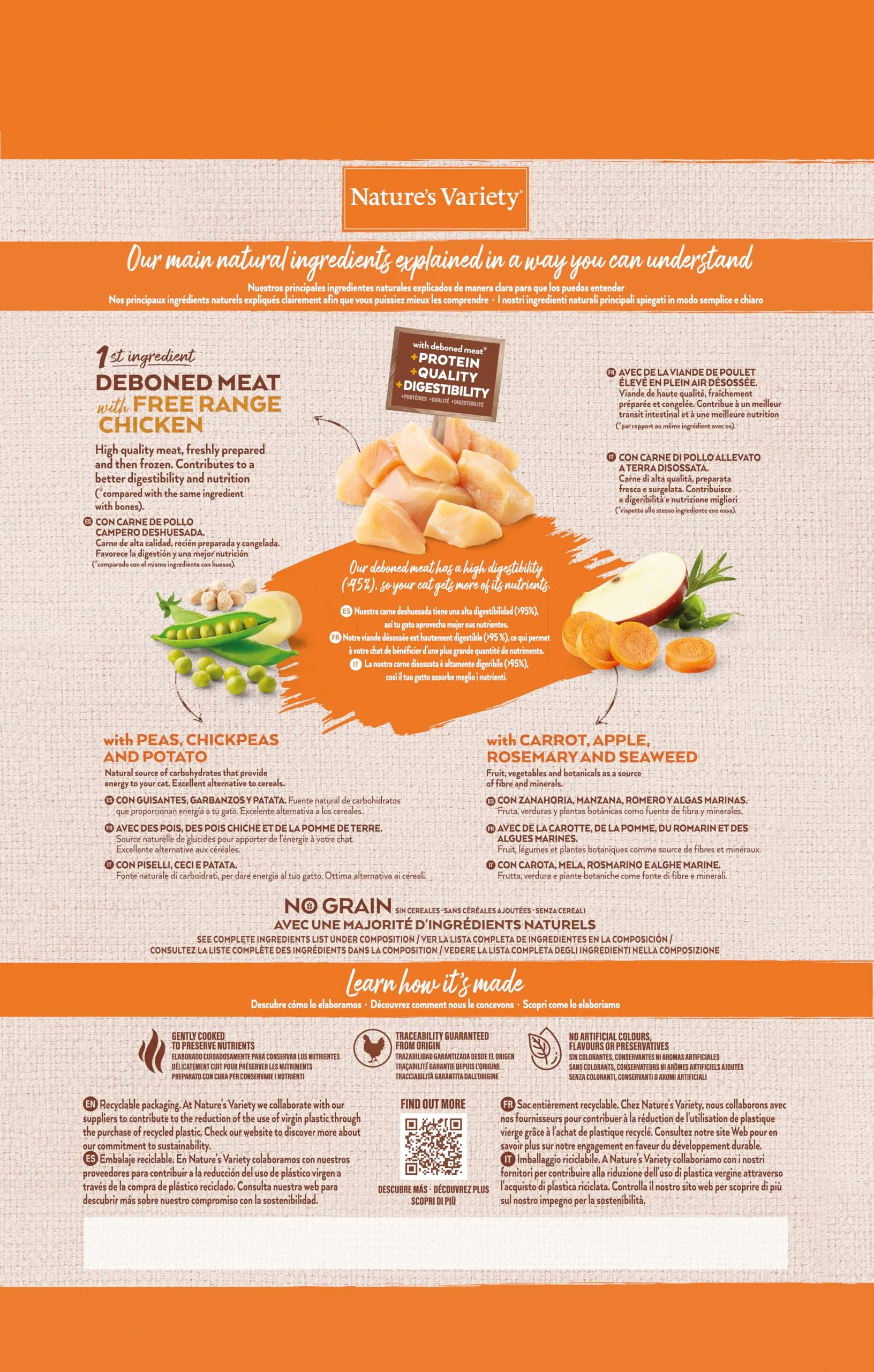 Nature's Variety Selected Cibo per Gatti Sterilizzati con Pollo Allevato a Terra Disossato 3 kg - immagine 3