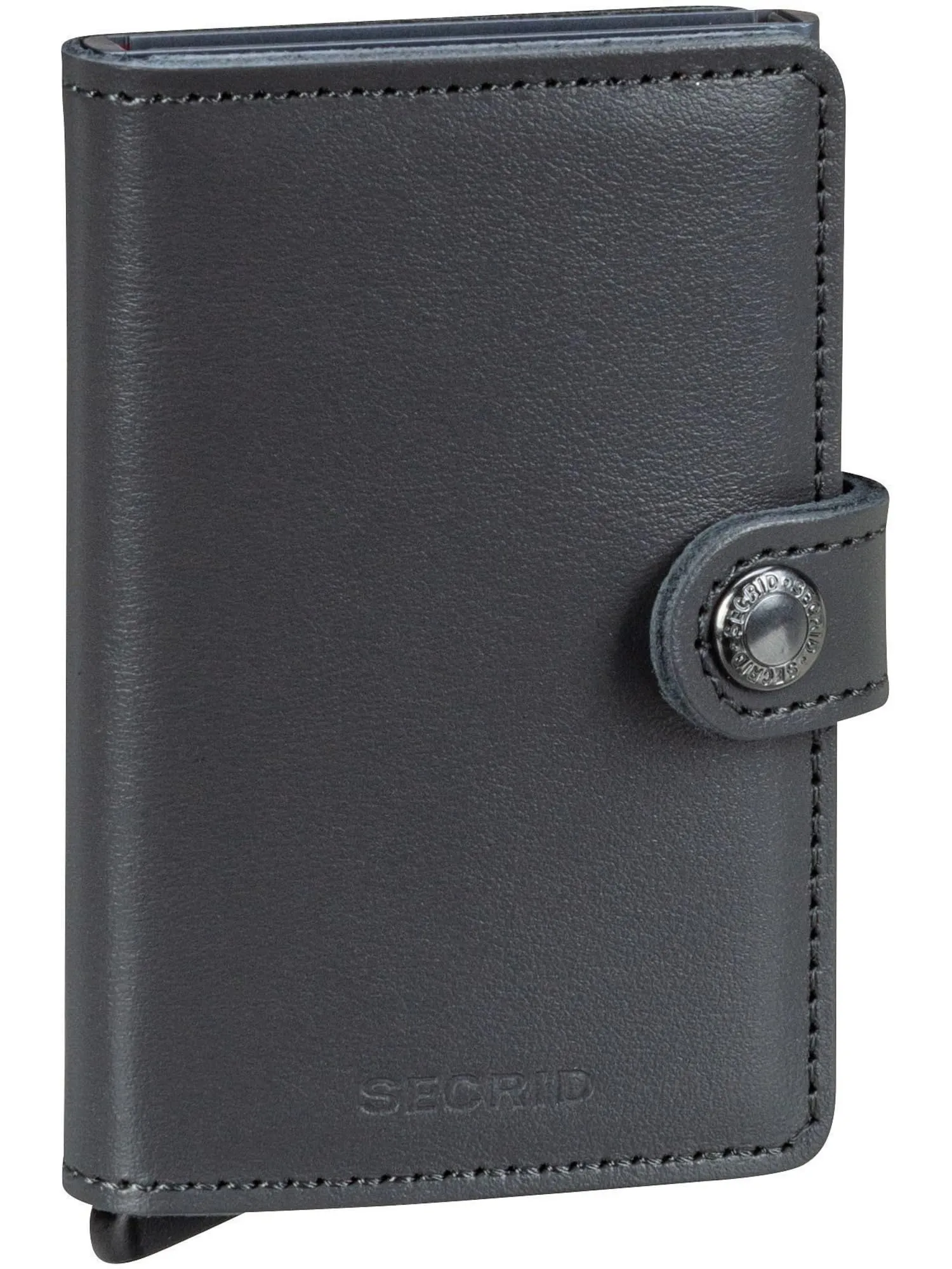 Secrid Miniwallet Originale Grey in Alluminio e Pelle Bovina, 65 x 102 x 21 mm, M-Grey - immagine 1