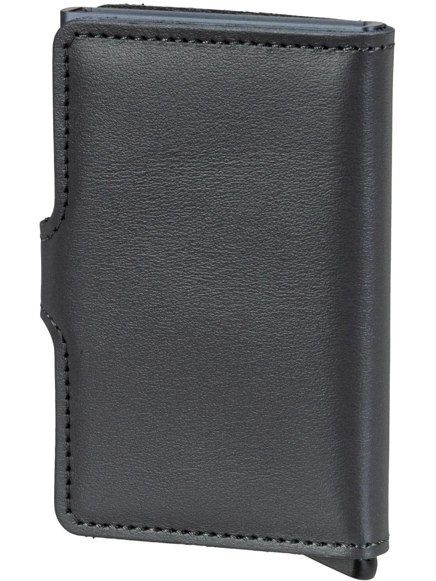Secrid Miniwallet Originale Grey in Alluminio e Pelle Bovina, 65 x 102 x 21 mm, M-Grey - immagine 2