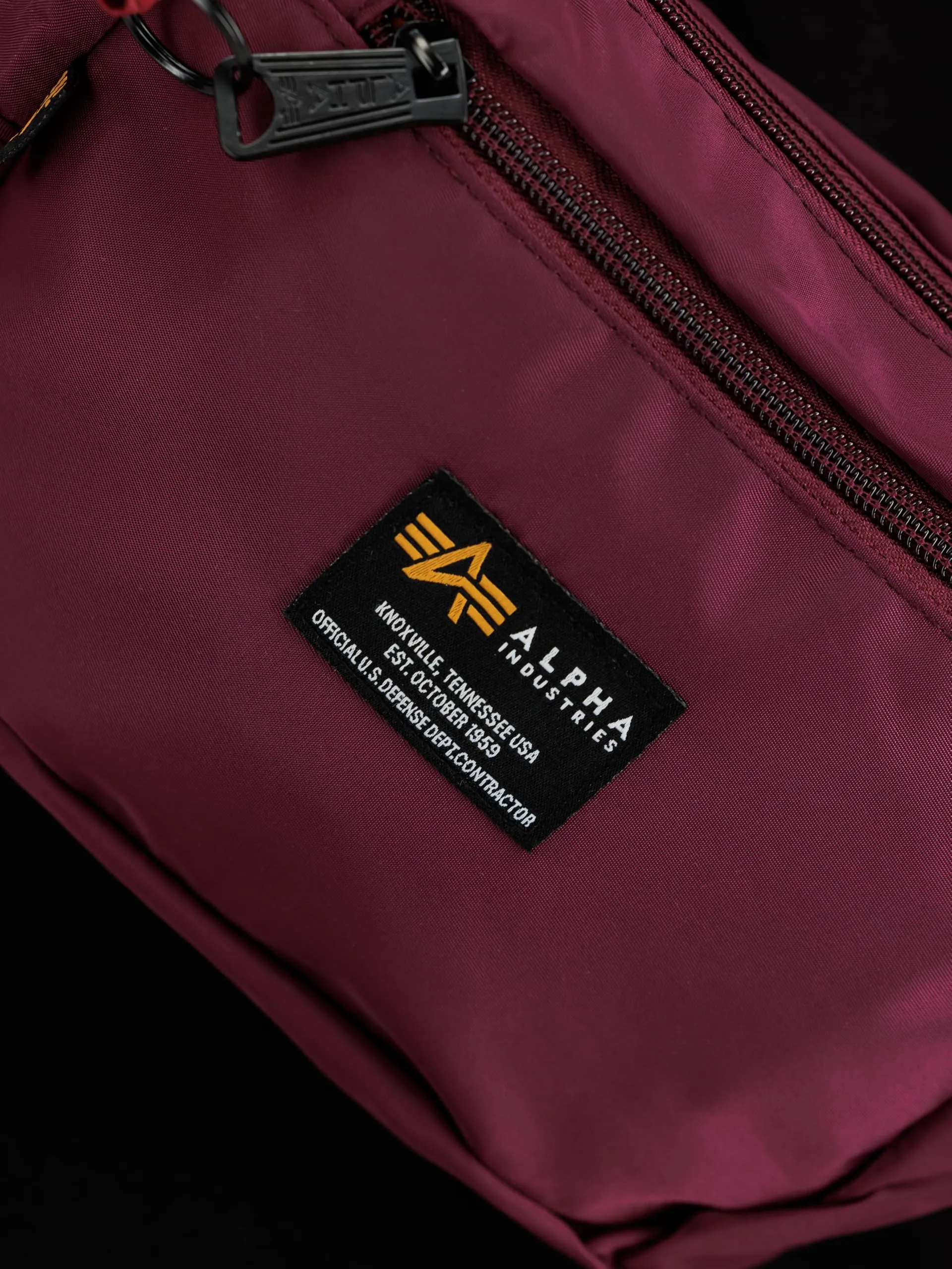 Alpha Industries Crew Waist Bag Burgundy - immagine 4
