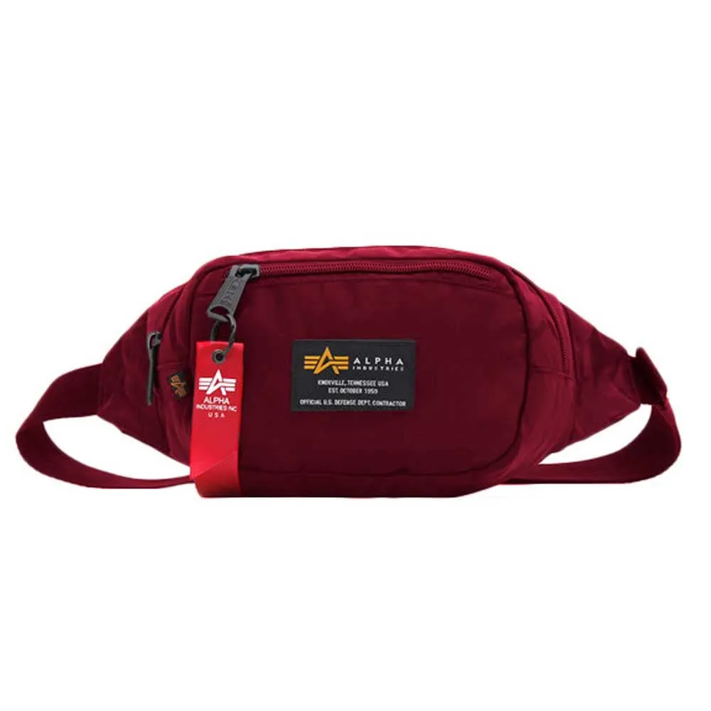 Alpha Industries Crew Waist Bag Burgundy - immagine 5