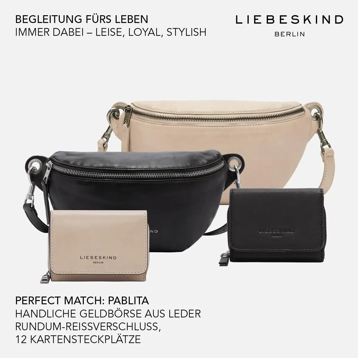 Liebeskind Berlin Travia Belt Bag in Pelle - Breath Celeste - immagine 4