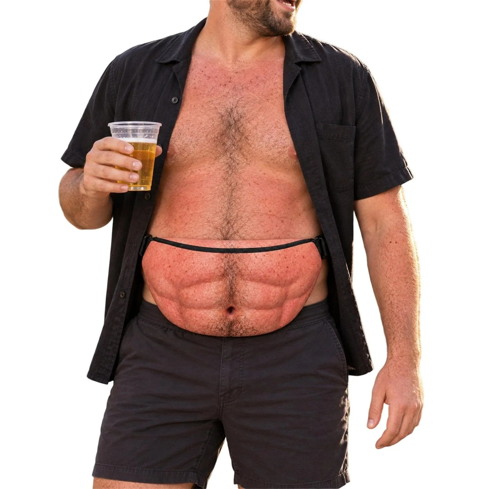 Generico Marsupio a Forma di Pancia Finta da Birra con Cintura Regolabile - immagine 5