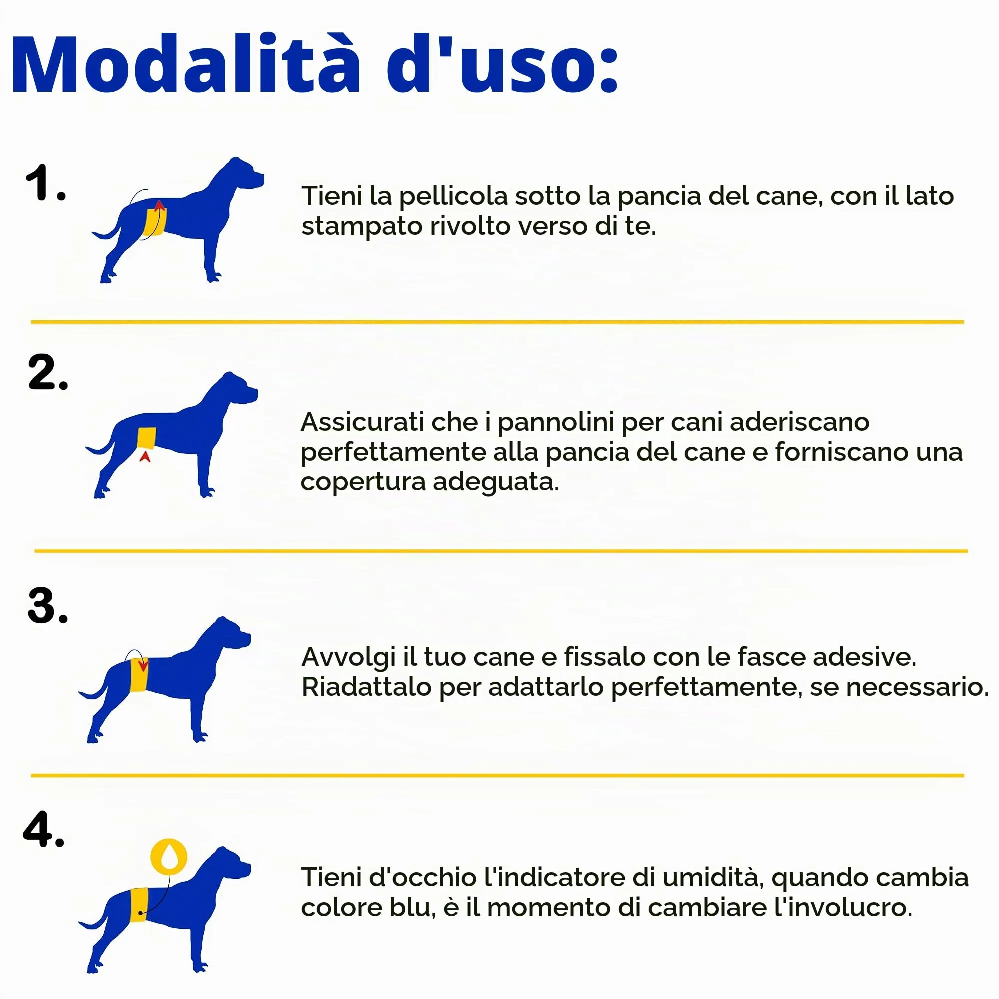 Dono Pannolini per Cani Maschi, 48 pz, Taglia L - immagine 5