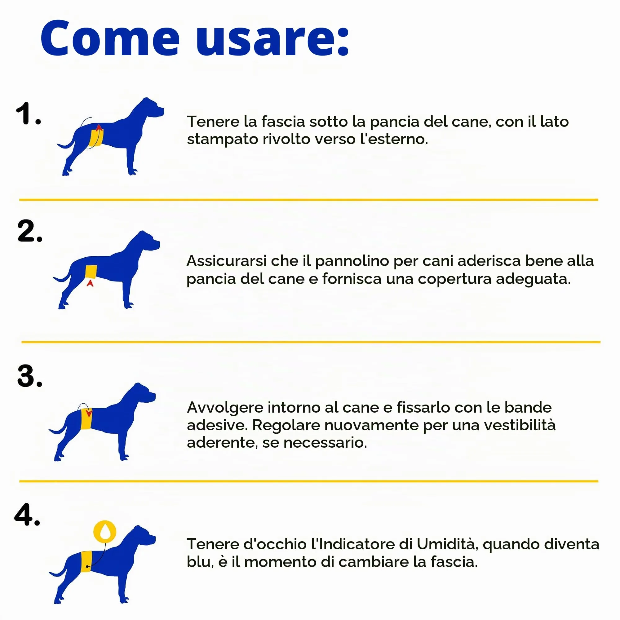 Dono Pannolini per Cani Maschi, 48 pz, Taglia M - immagine 5