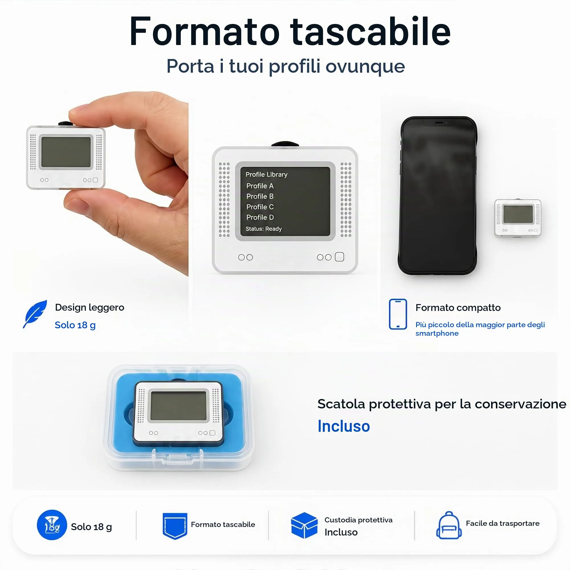 YMW Allmiibo Emulatore NFC per Switch, 3DS, 2DS, Wii U, Schermo OLED 1,2 pollici, 3000 Archivi NFC - immagine 6