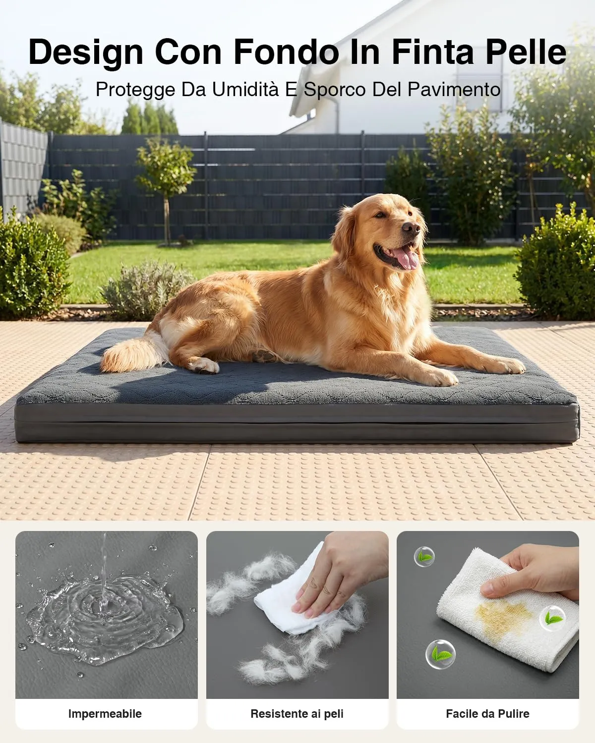 Favodormir Cuccia Cane Interno Impermeabile, Taglia Grande 104x68x8cm - immagine 4