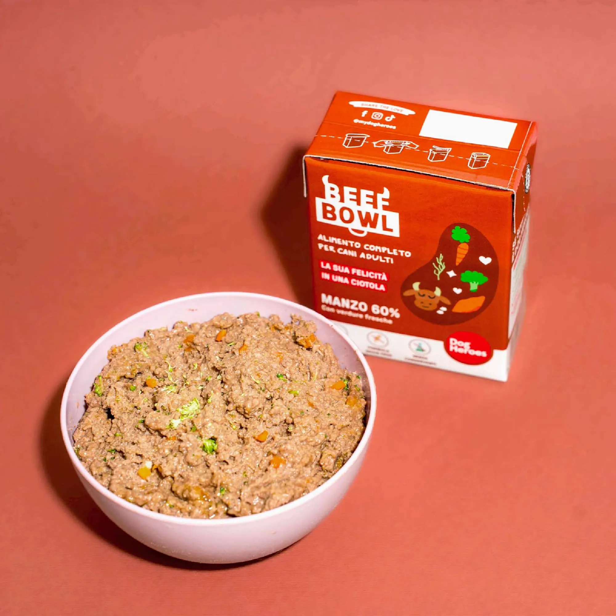 Dog Heroes Cibo Umido per Cani Manzo (60%) 12x390g - immagine 3