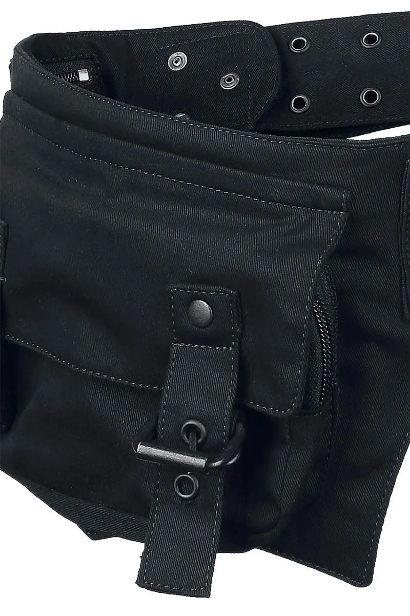 Gothicana by EMP Unisex Borsa nera con cintura - immagine 4