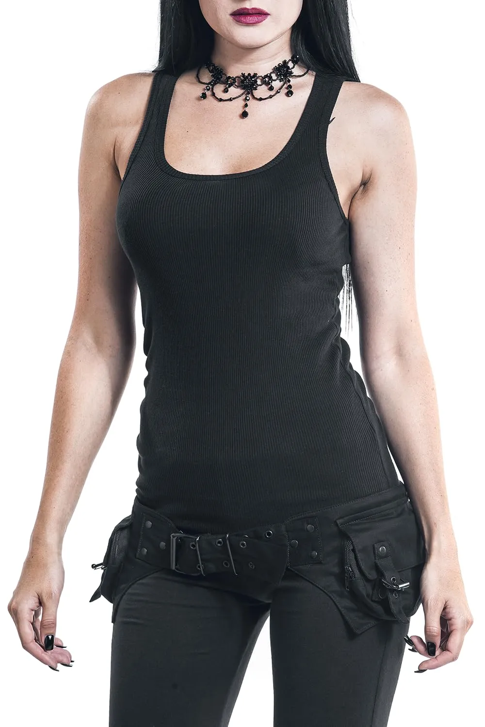 Gothicana by EMP Unisex Borsa nera con cintura - immagine 6