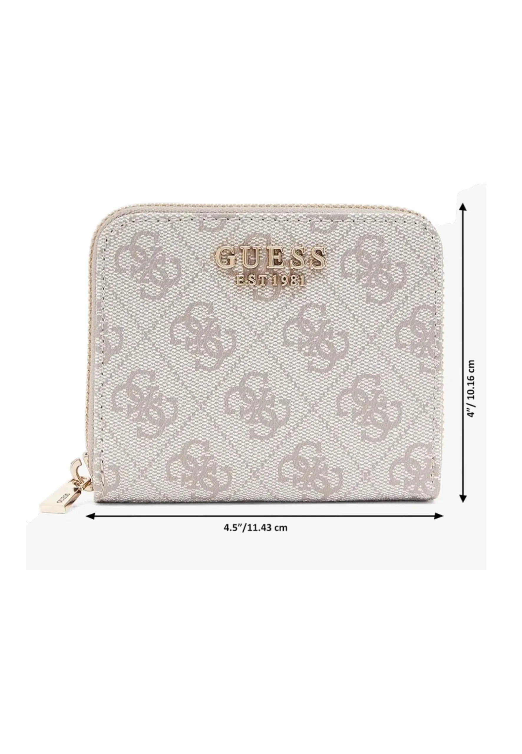Guess Laurel II SLG Small Zip Around Wallet - Dark Taupe Logo - immagine 6