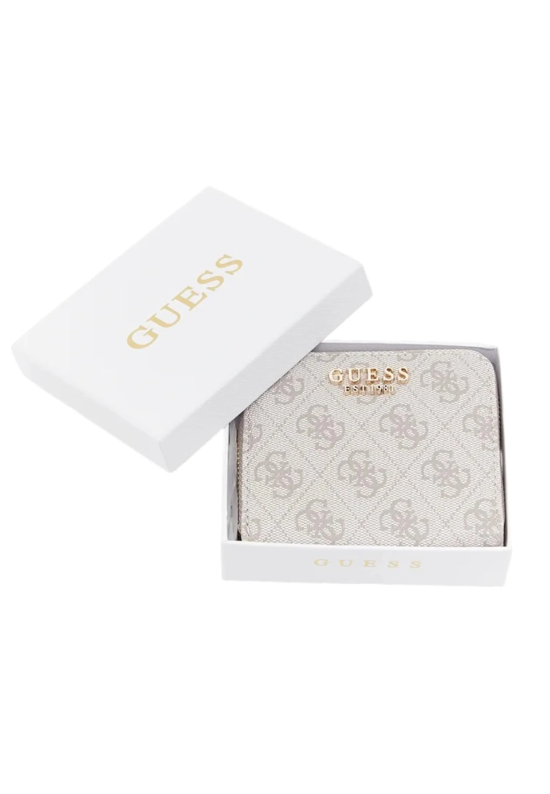 Guess Laurel II SLG Small Zip Around Wallet - Dark Taupe Logo - immagine 7