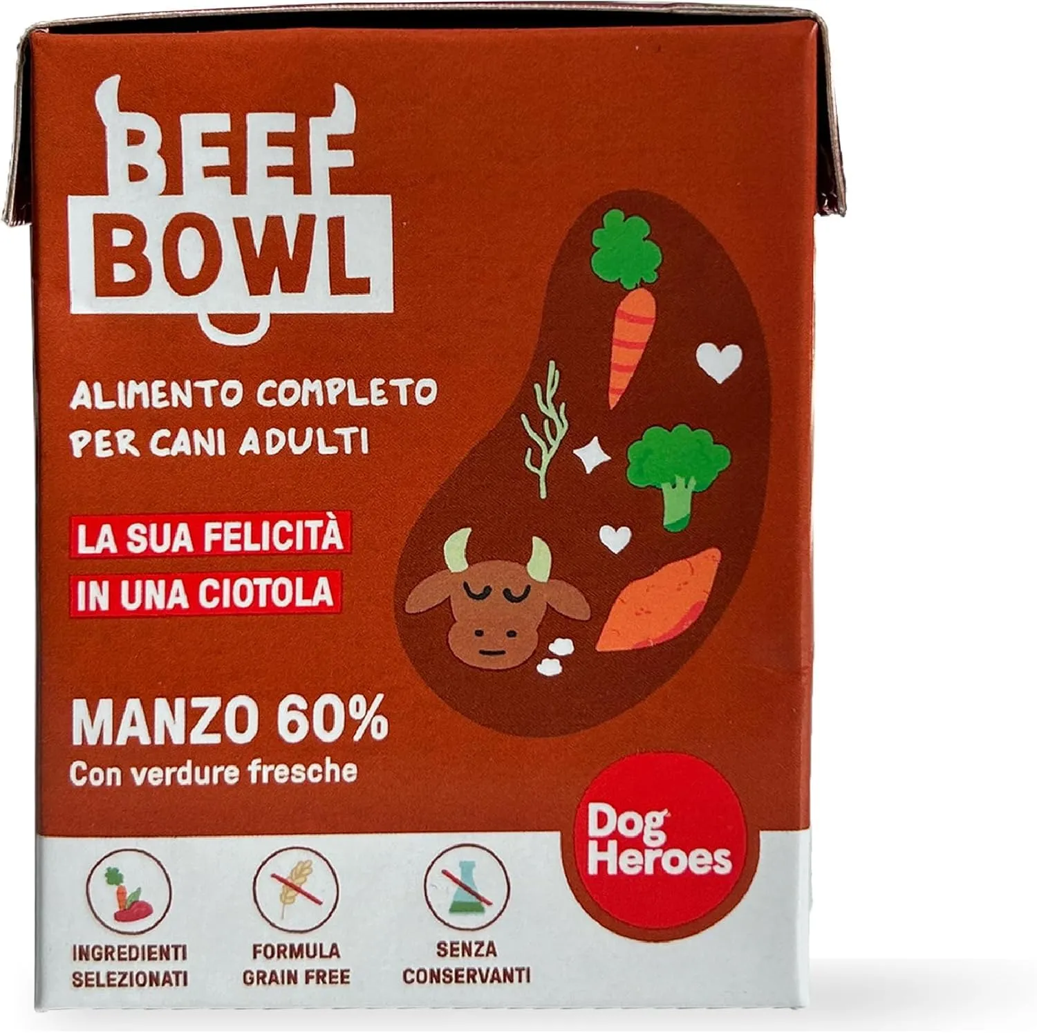 Dog Heroes Cibo Umido per Cani Manzo + Pollo 24x390g - immagine 3
